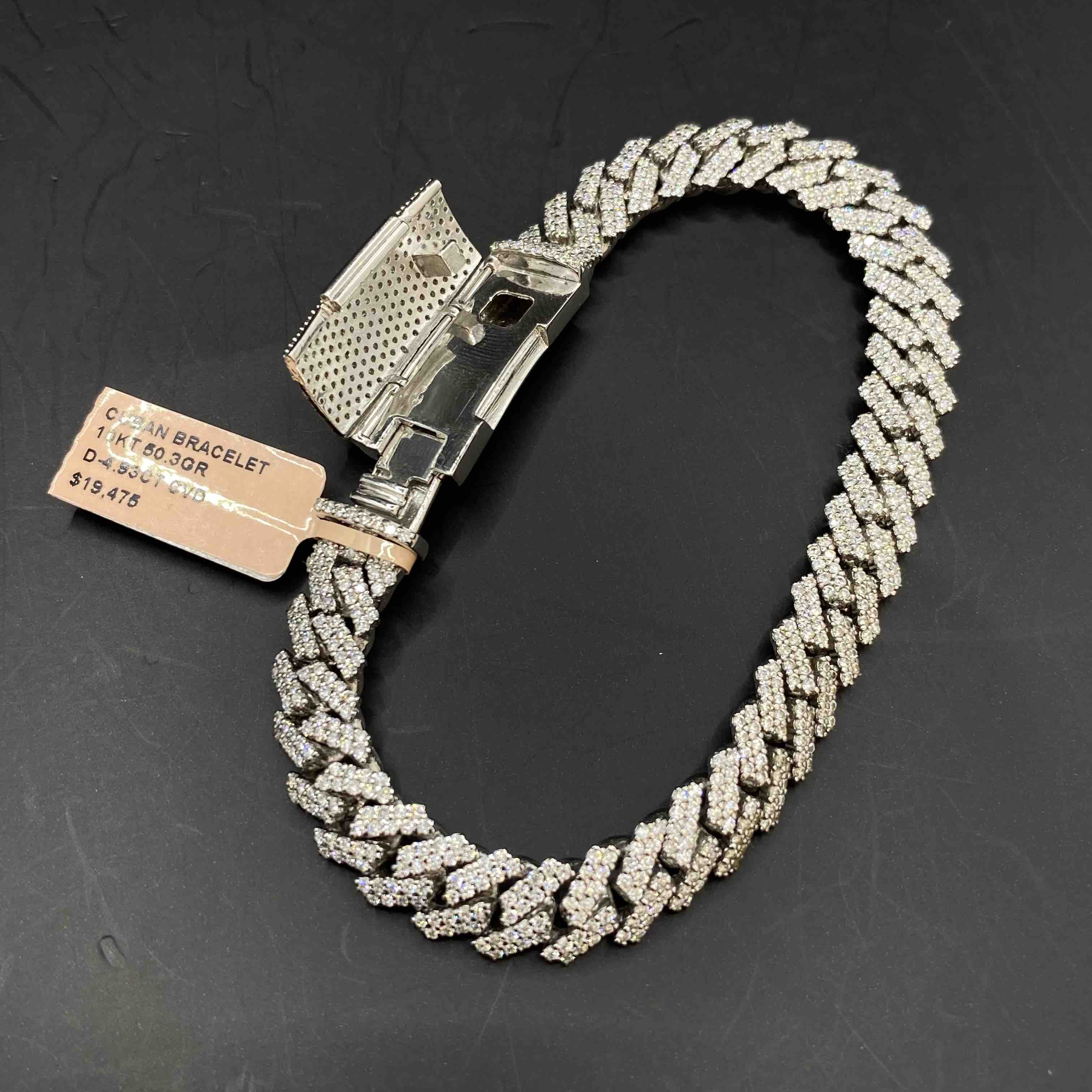 10k CBD VVS Iced Out Cuban Link Bracelet | REAL CVD VVS