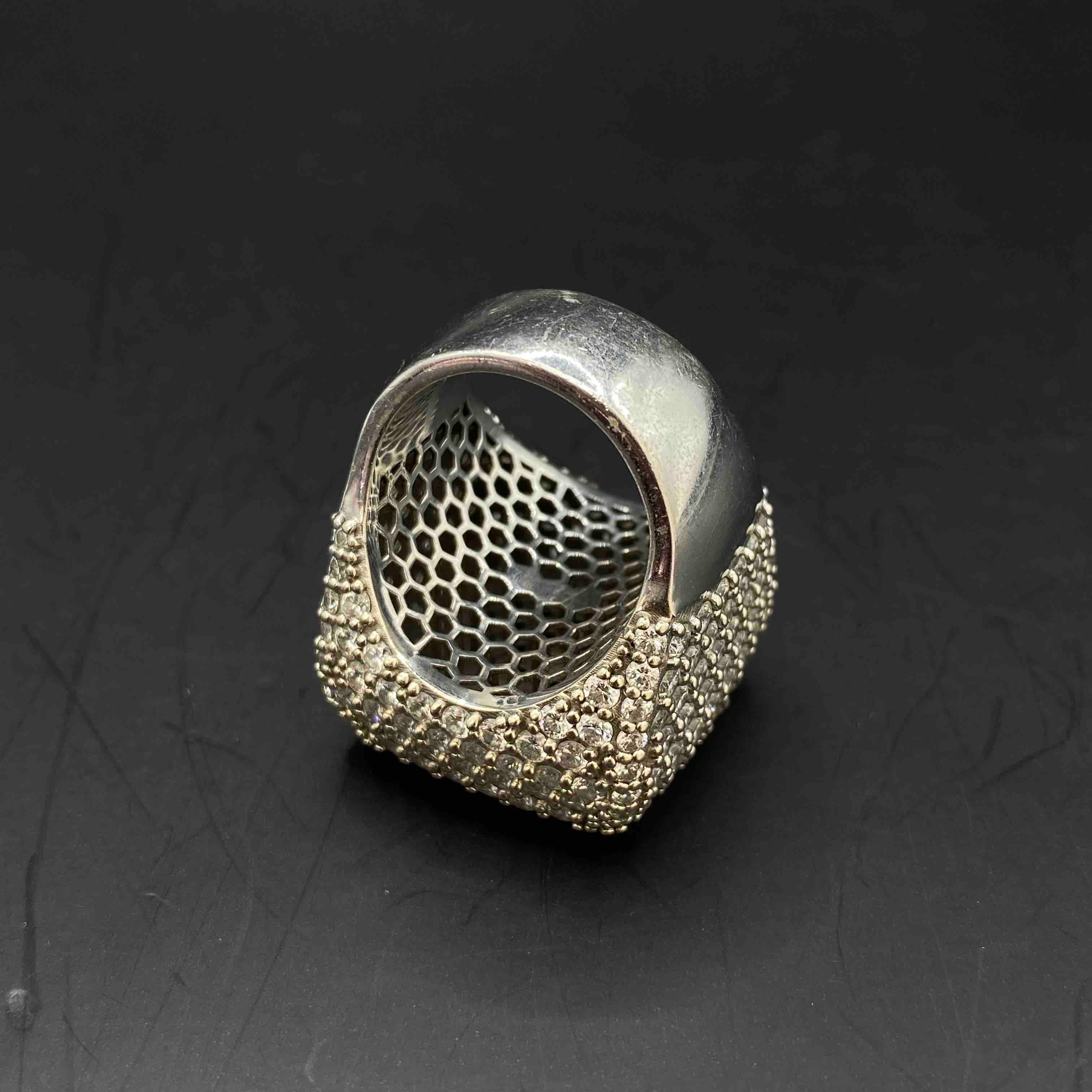 14k VVS Iced Out Hip Hop Ring | REAL CVD DIAMONDS | White Gold