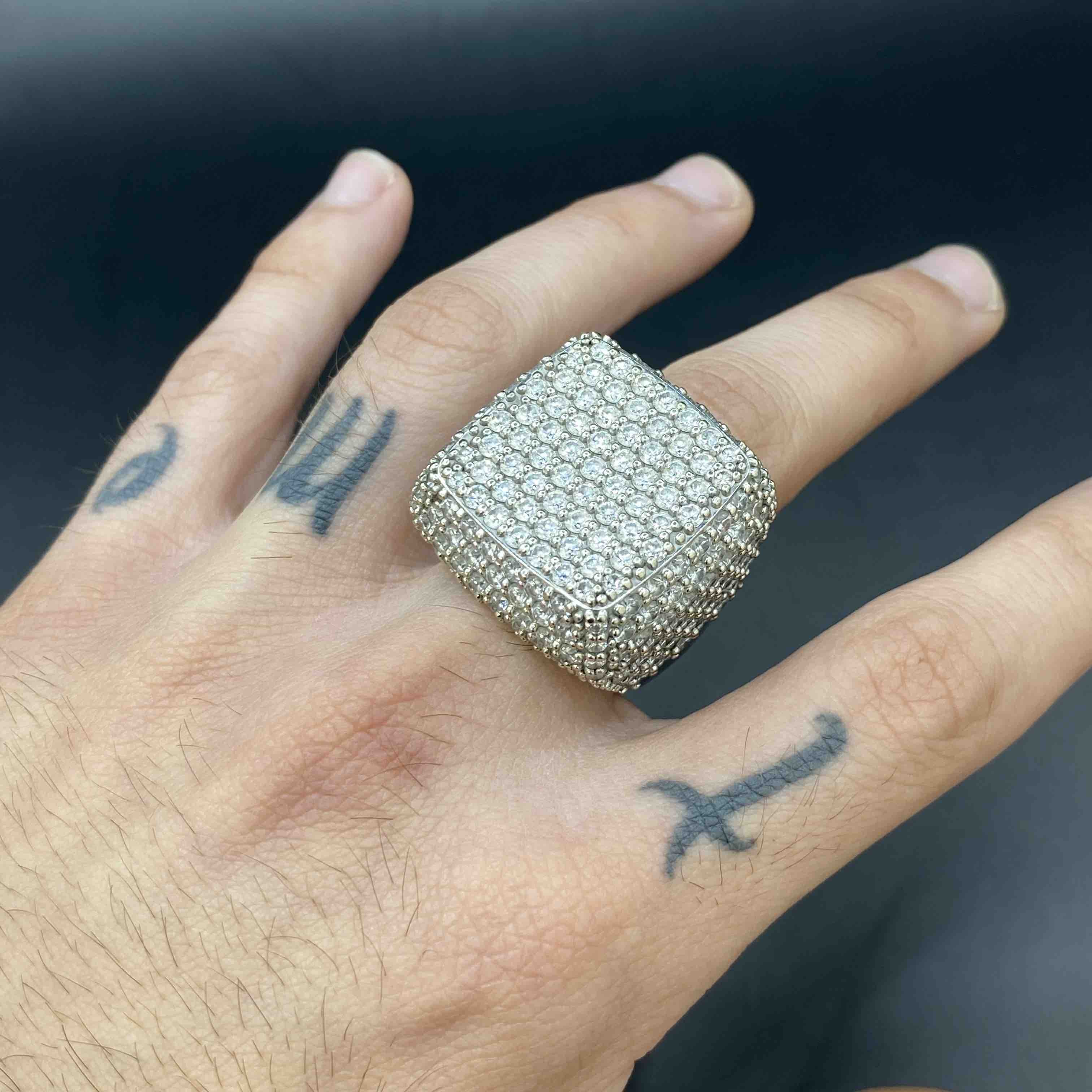 14k VVS Iced Out Ring