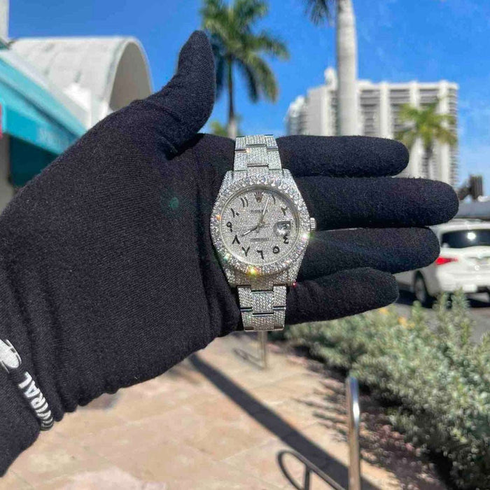 Rolex Avalanche 41mm VVS1 BUST DOWN Rollie AVALANCHE💎 Watch | Arabic