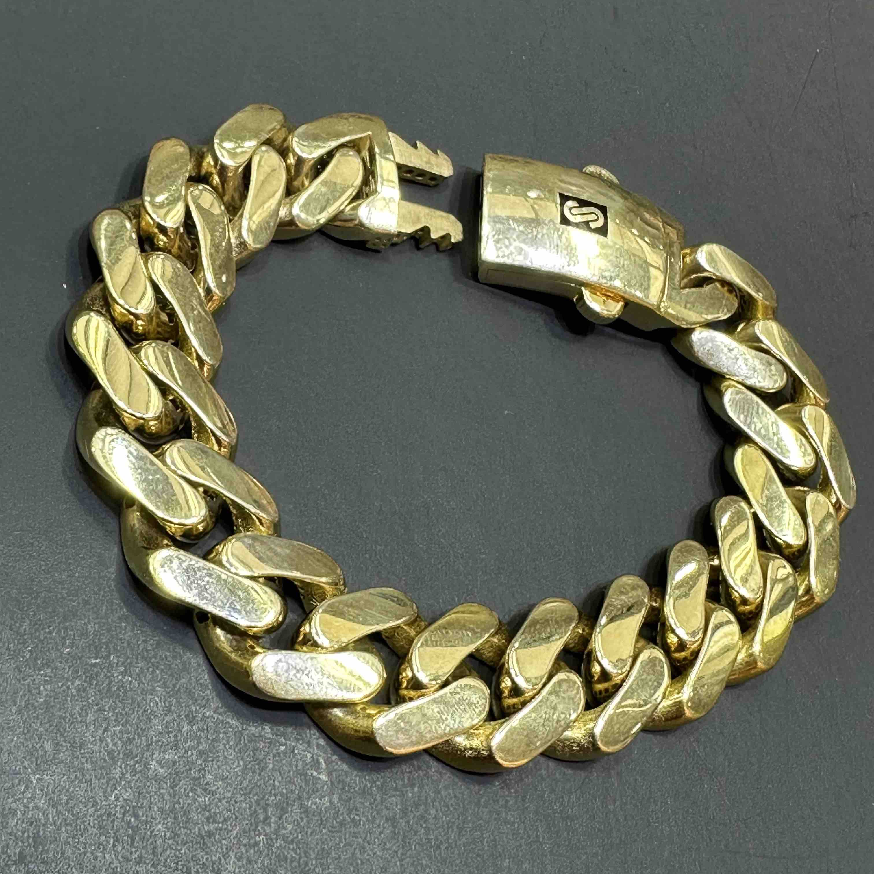 HIP HOP High-Quality Iced Out Bracelet Paved Bling Zircon Stone Gold C |  Gold cuban link chain, Bracelets for men, Stone gold