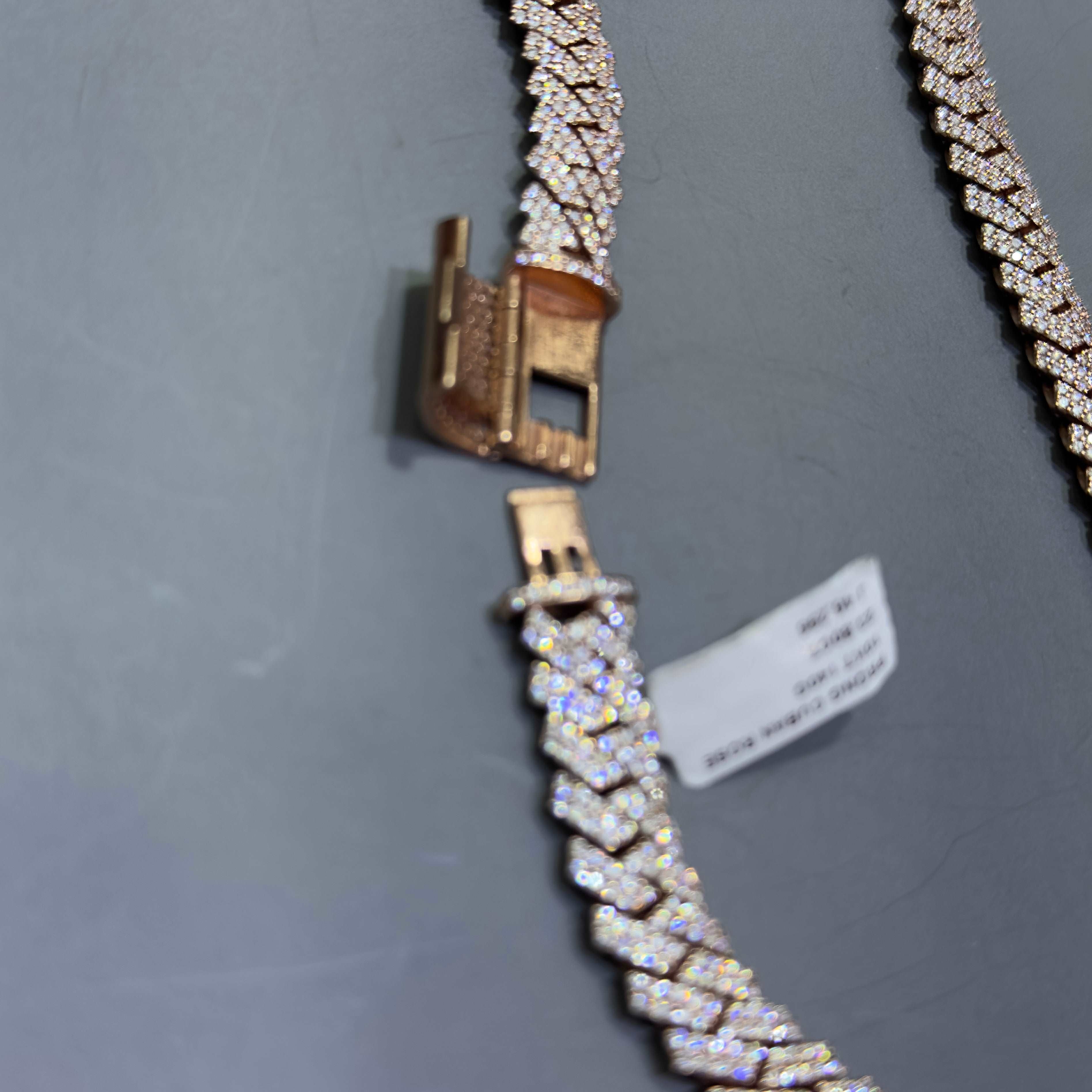 Bust Down Rose Gold Miami Cuban Link Chain