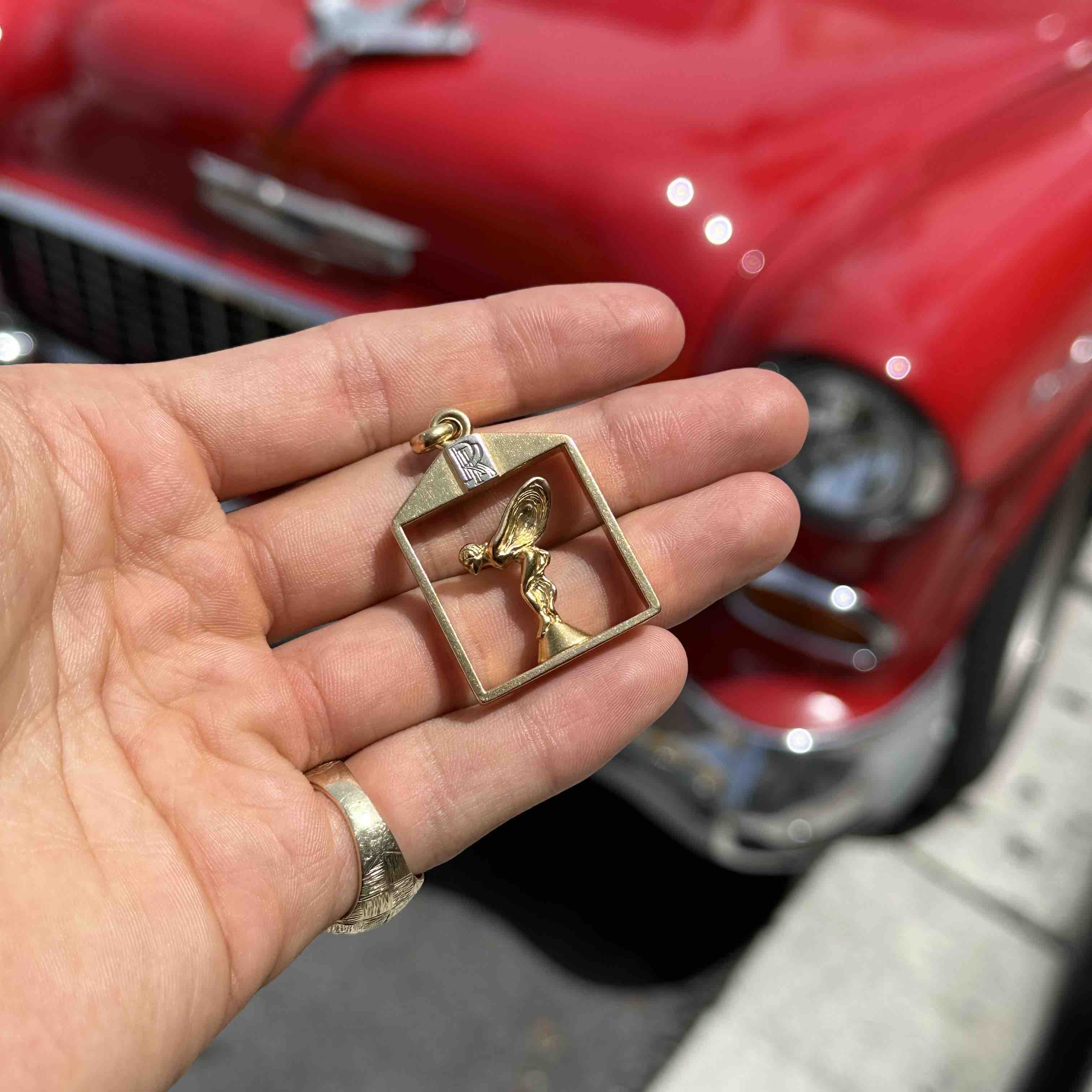 Real authentic Rolls Royce Emblem Pendant