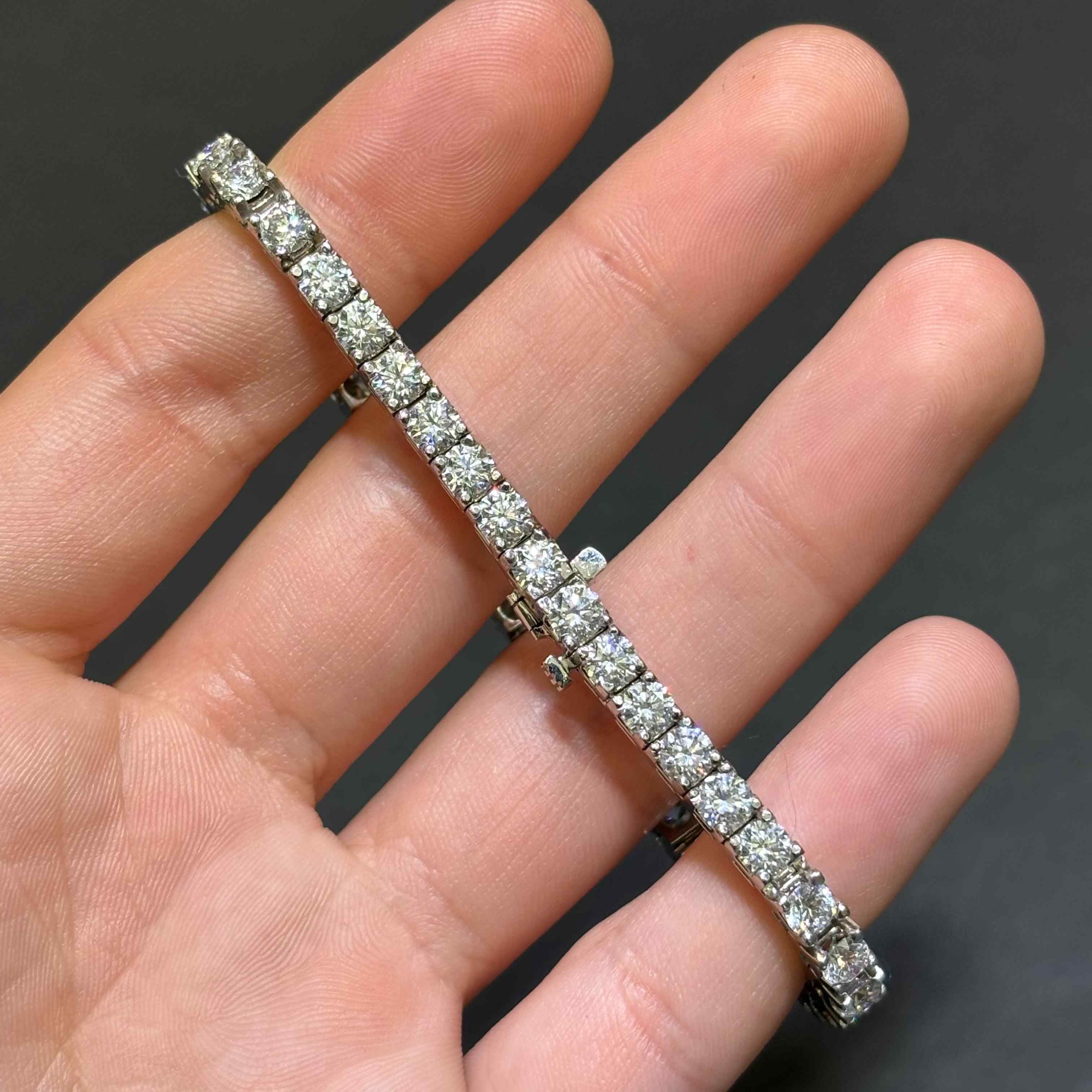 Cvd diamond online tennis bracelet