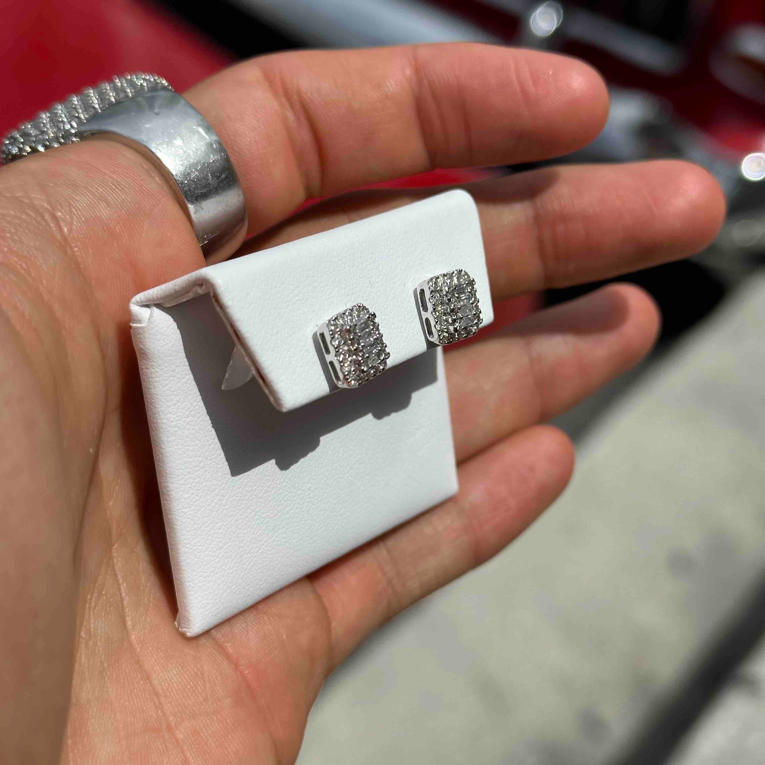 Square Bust Down Earrings