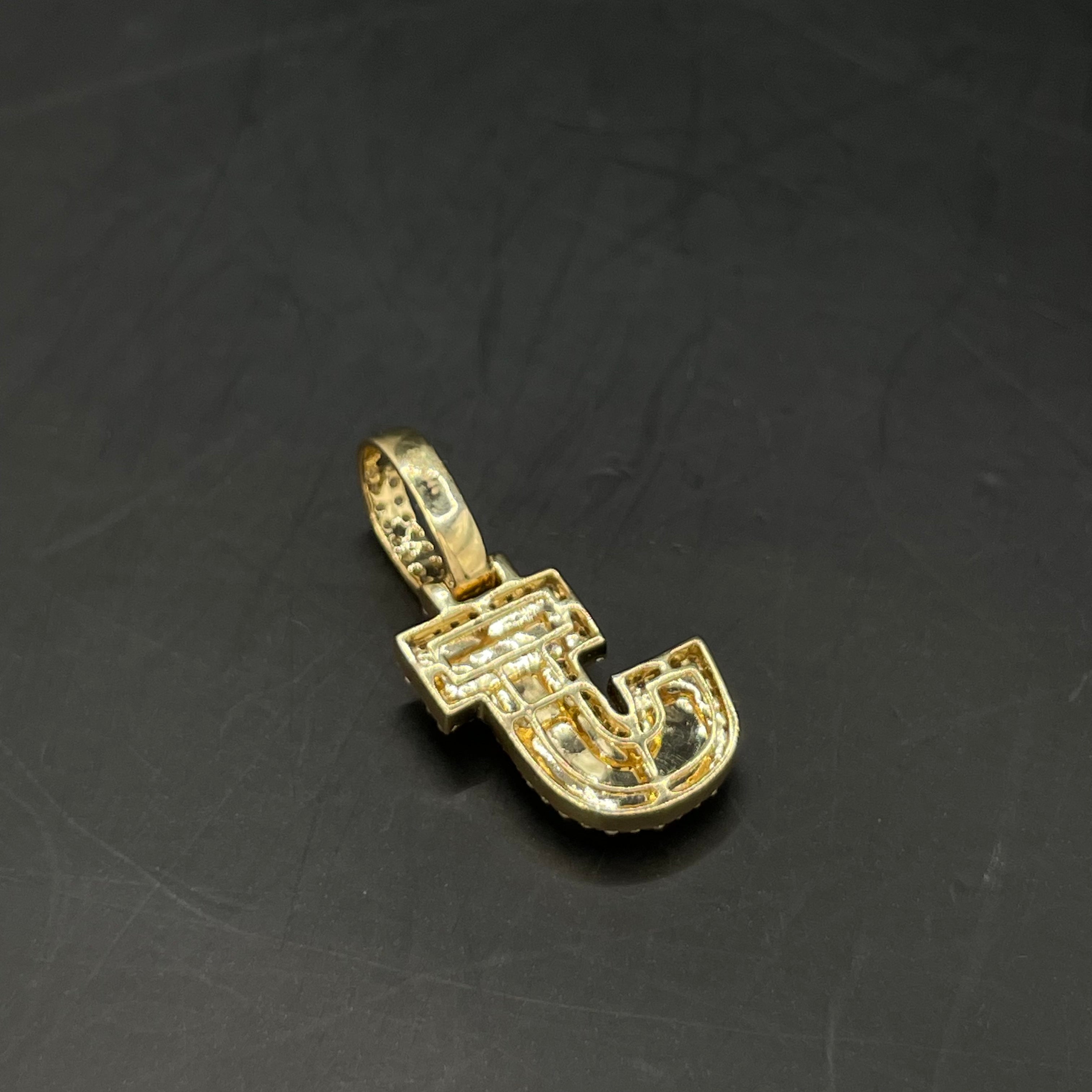 18k Iced Out VS1 Initial Pendant | CVD DIAMONDS