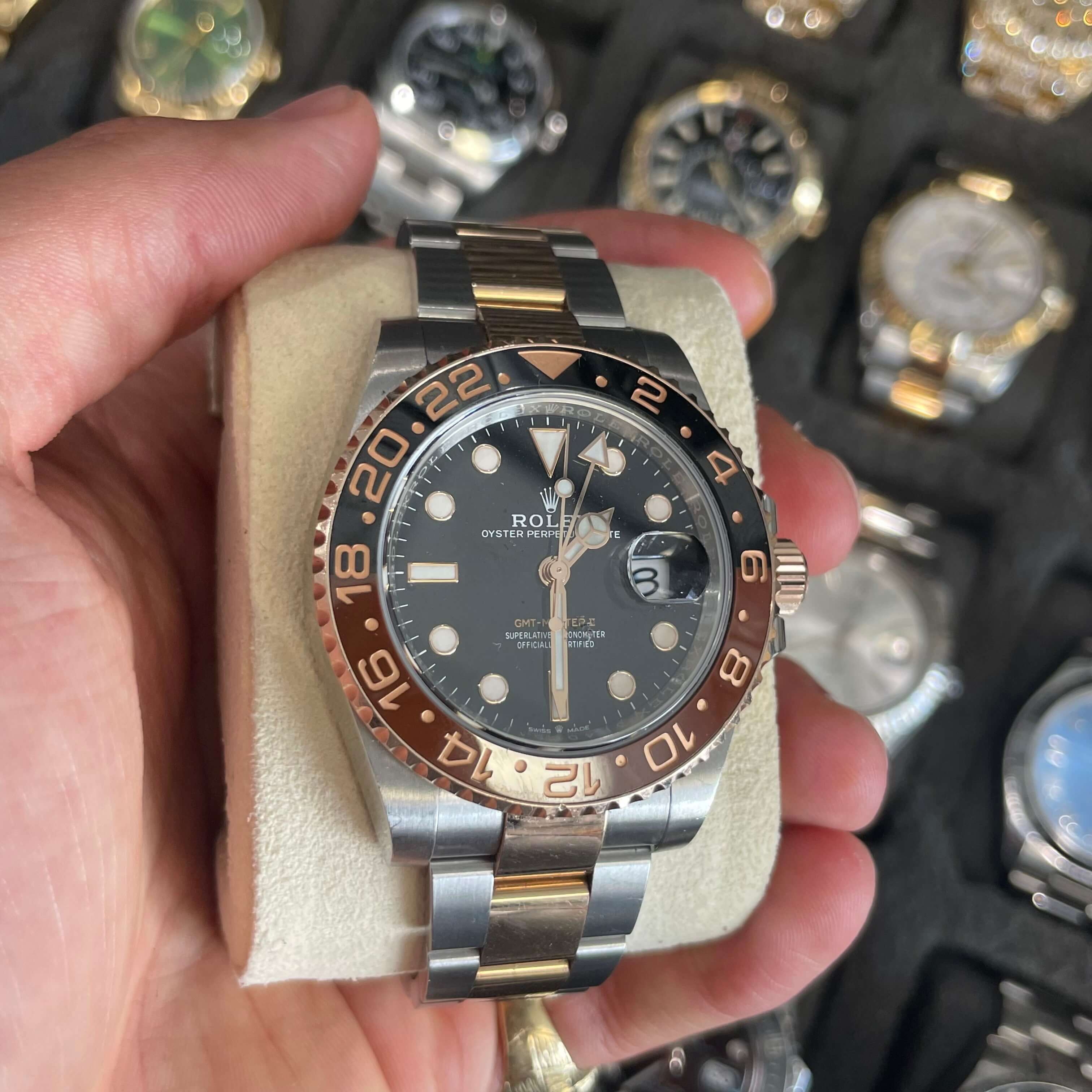 40mm Rolex 126711CHNR GMT-Master II Root Beer