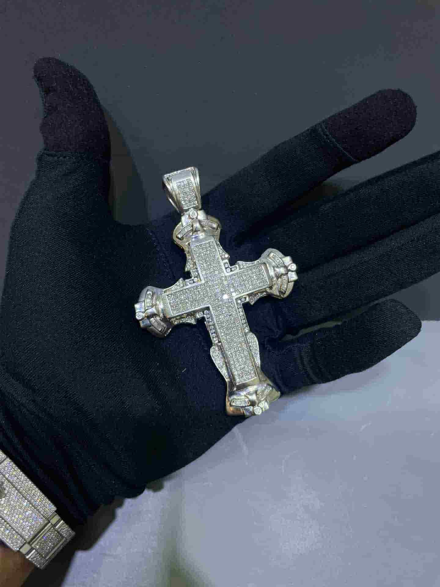 Iced Out Diamond Cross