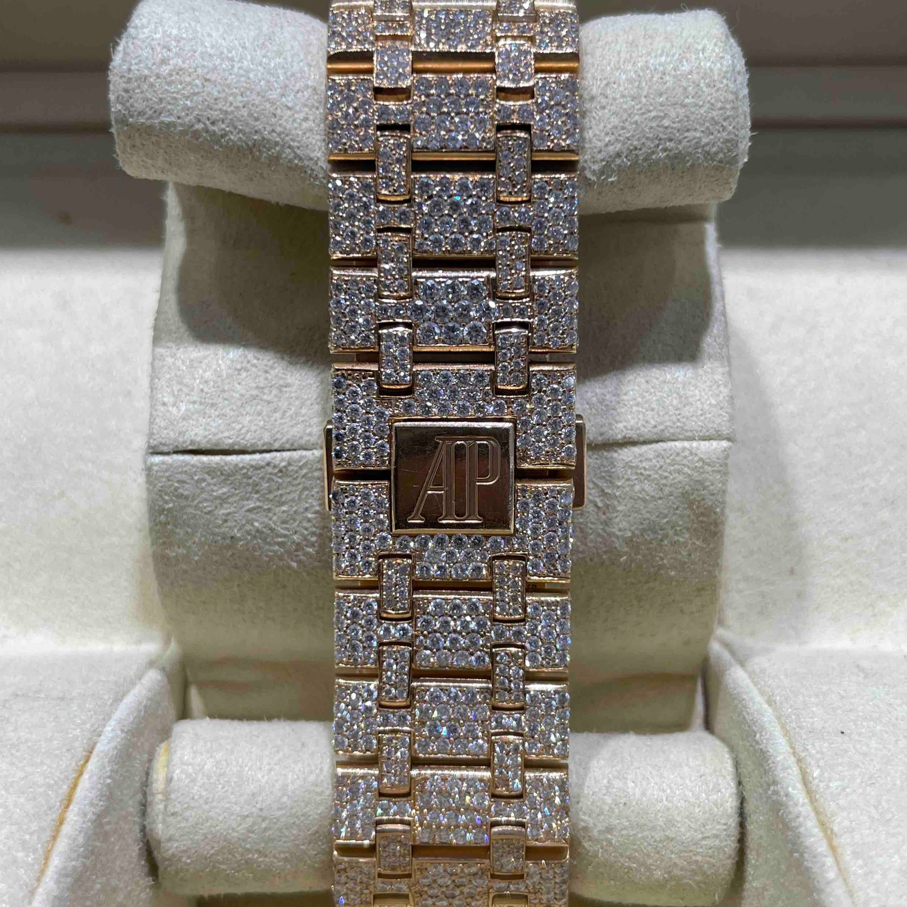 42MM Bust Down AP VVS Arabic Royal Oak RDP Jewelry Miami