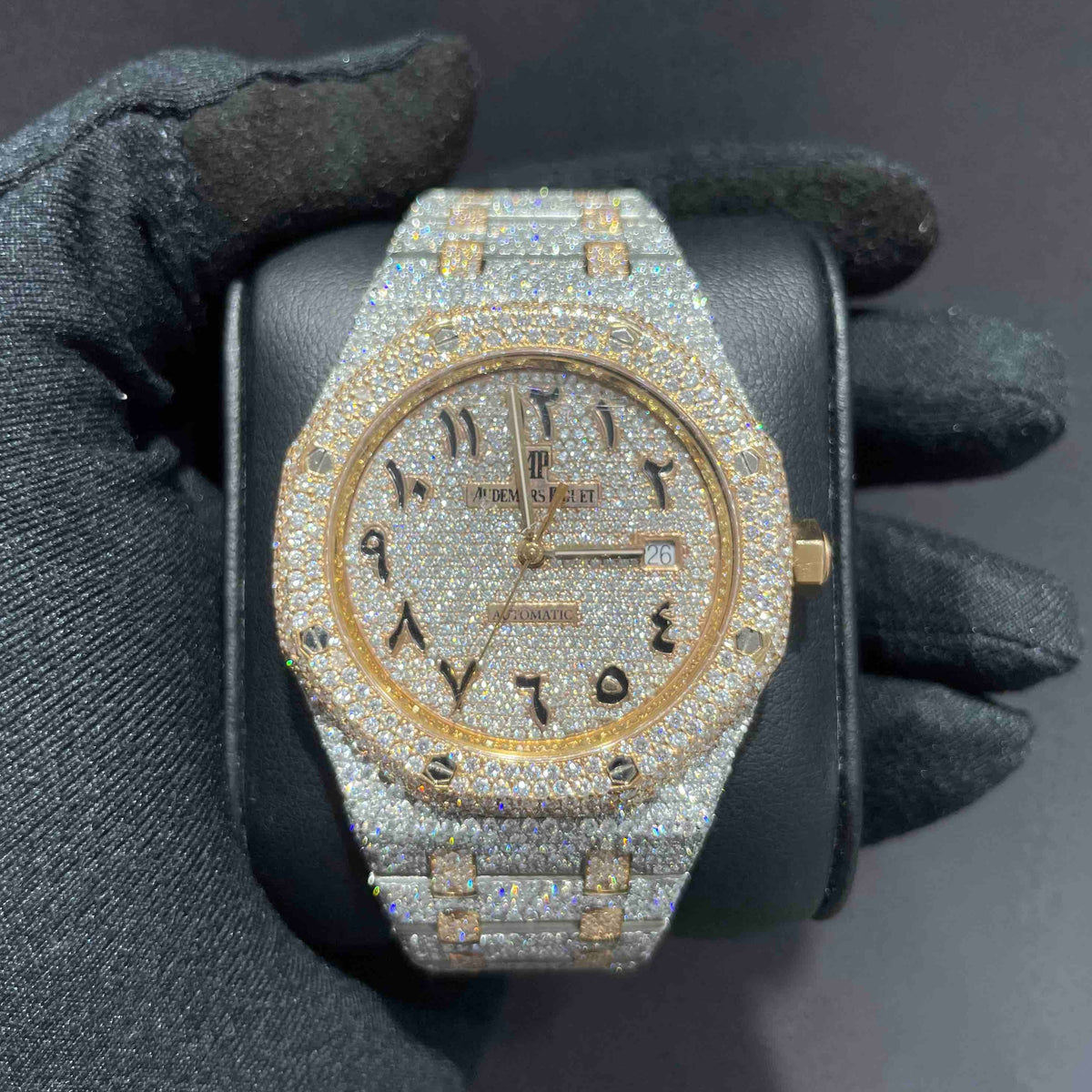 Oak 41mm Ap Watch Vvs Diamonds Full Diamond Ap Watch Clearance