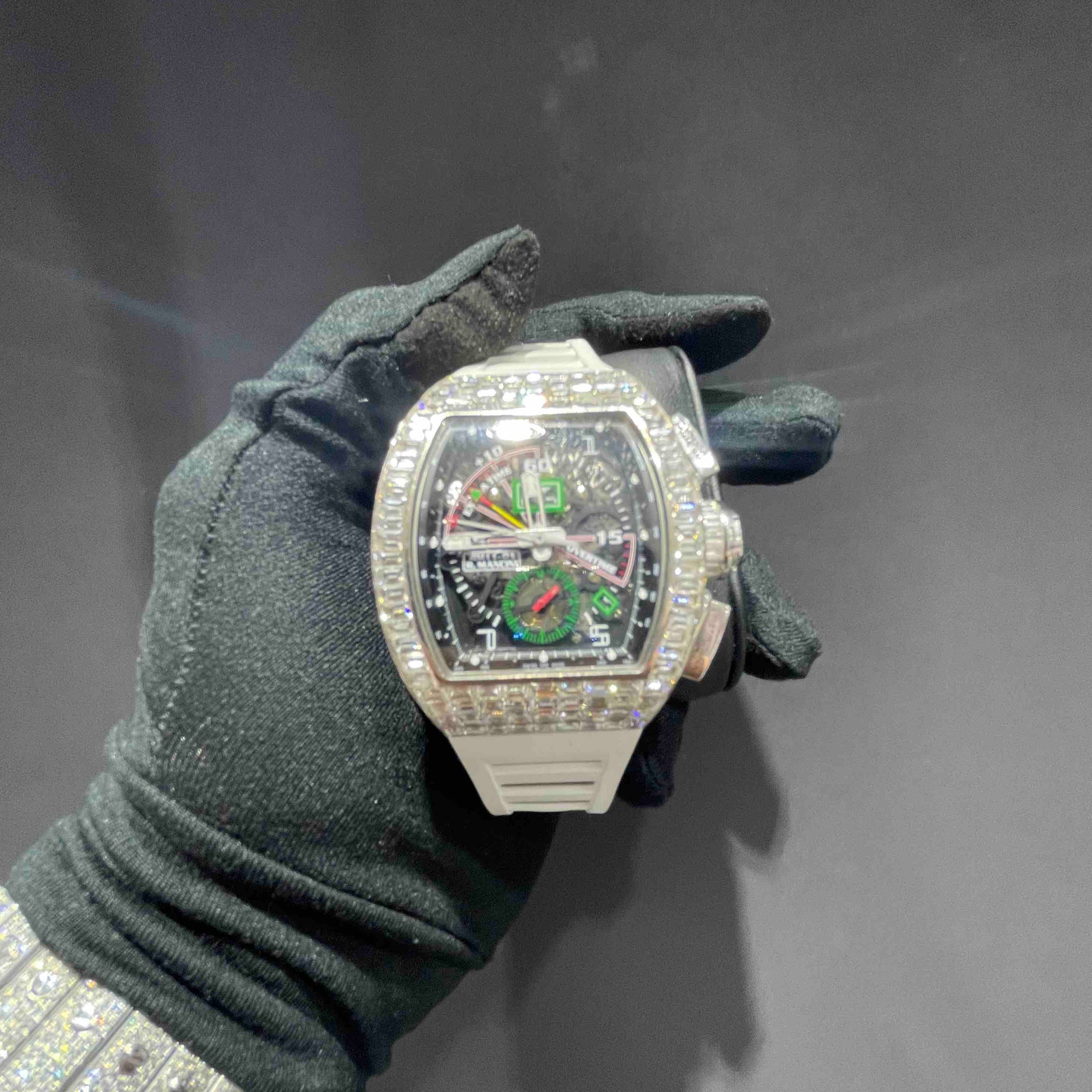 Bust Down Richard Mille 101 Mancini Edition VVS1 Iced Out