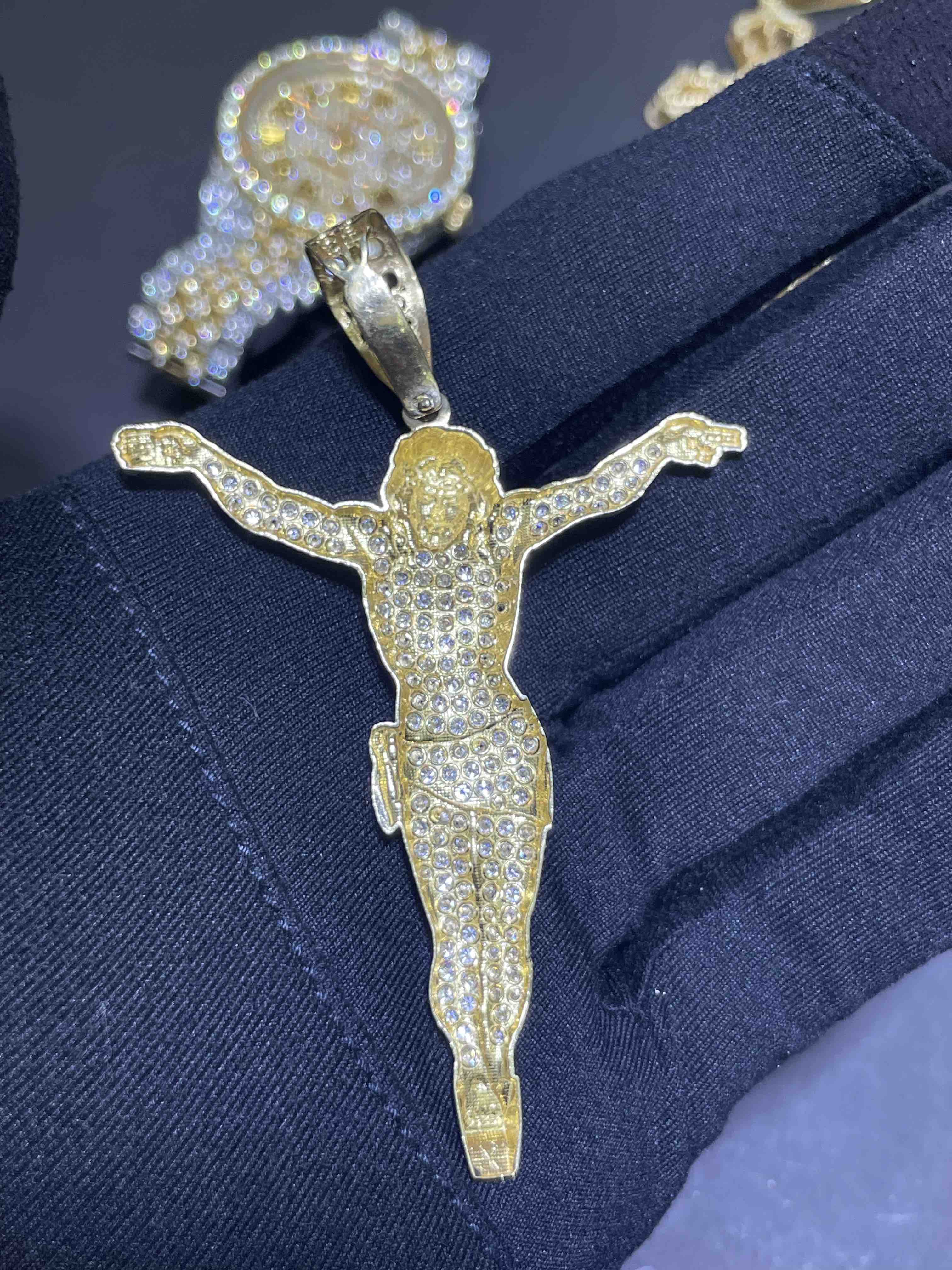 Iced Out Crucifix Jesus