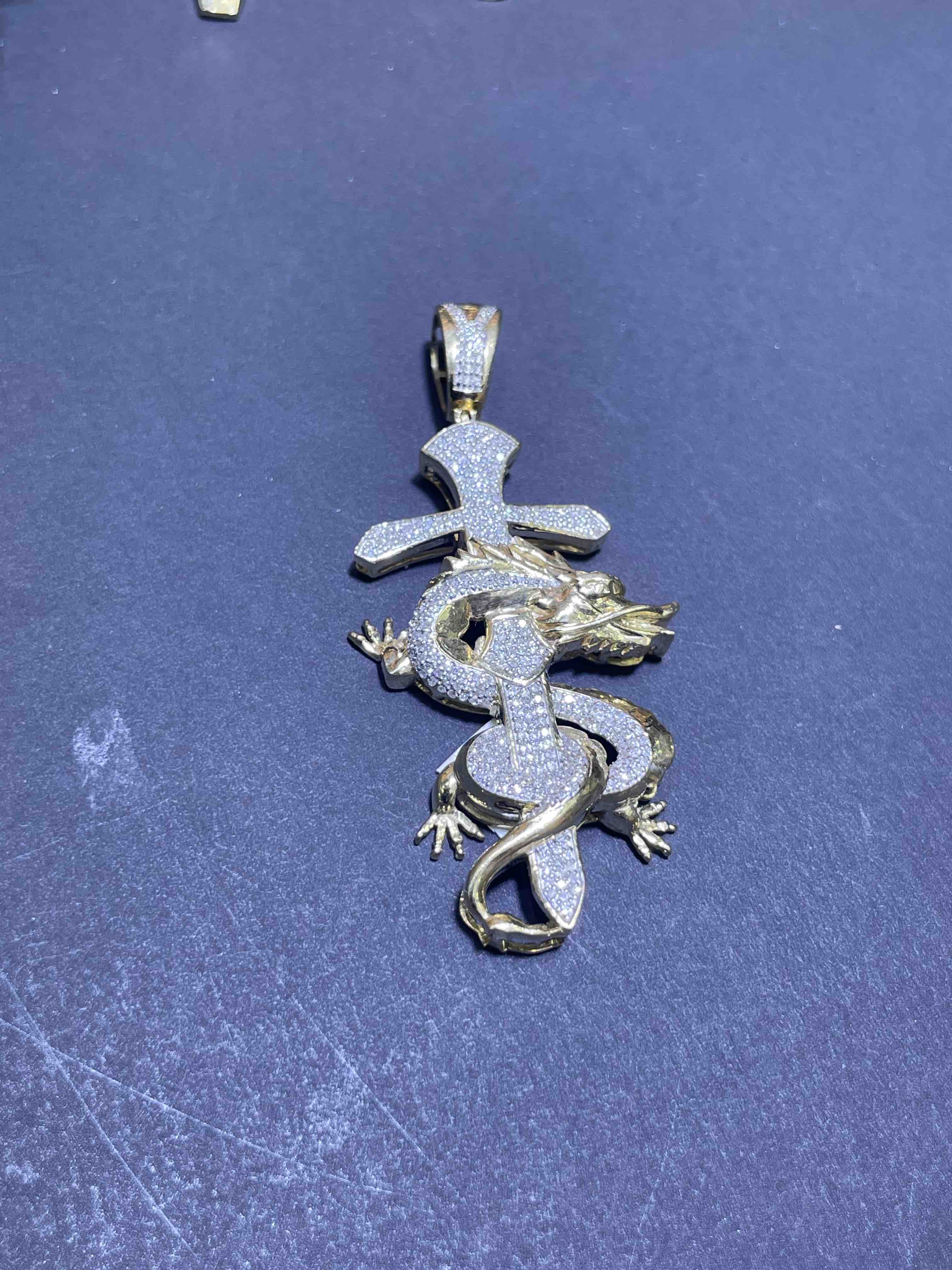 iced out snake cross