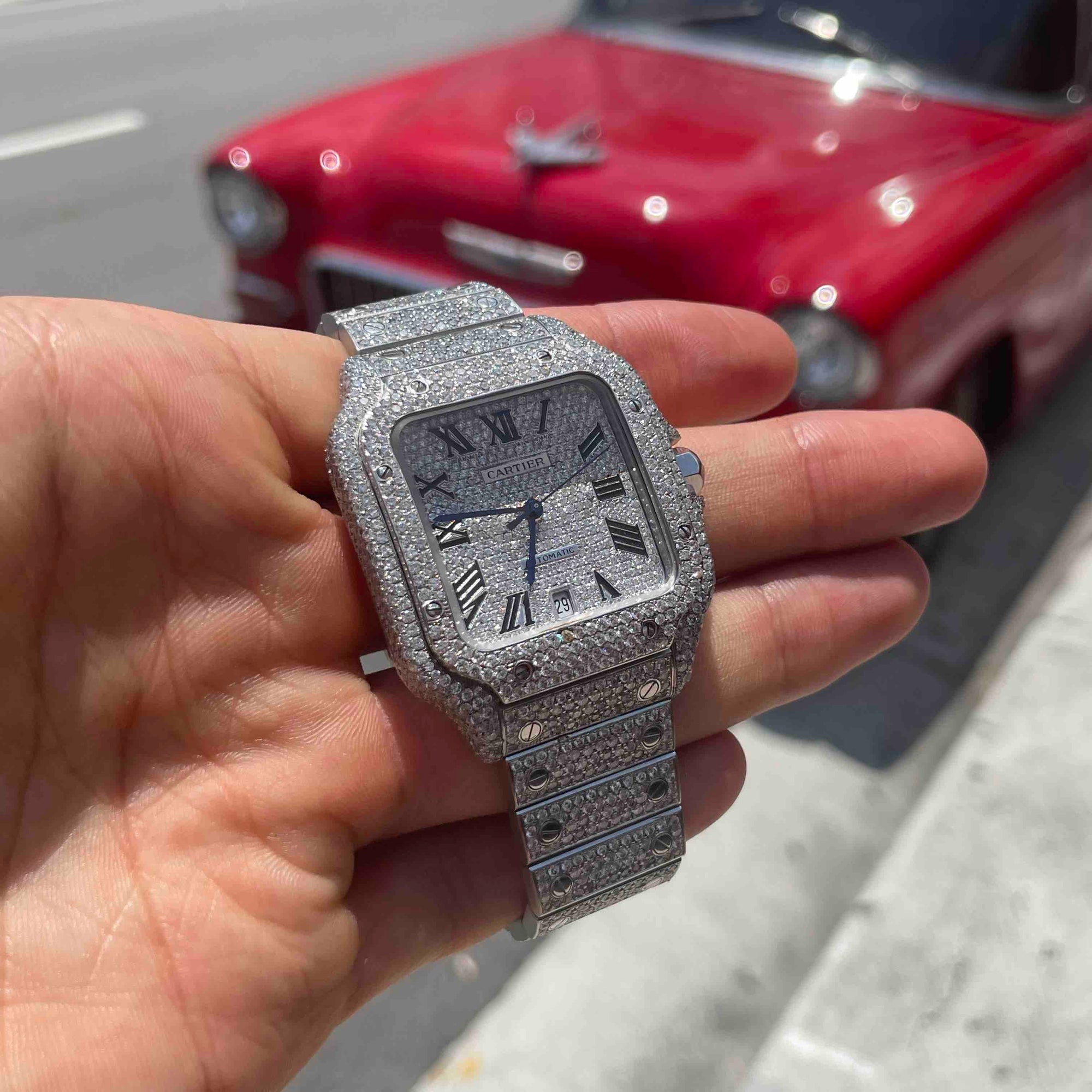 Shop Bust Down Cartier Watch at RDP Jewelry