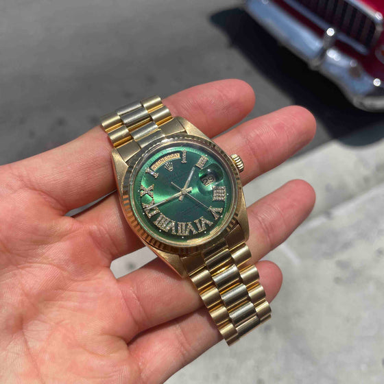 Rolex Presidential Diamond Green Dial – RDP Miami Beach Jewelry