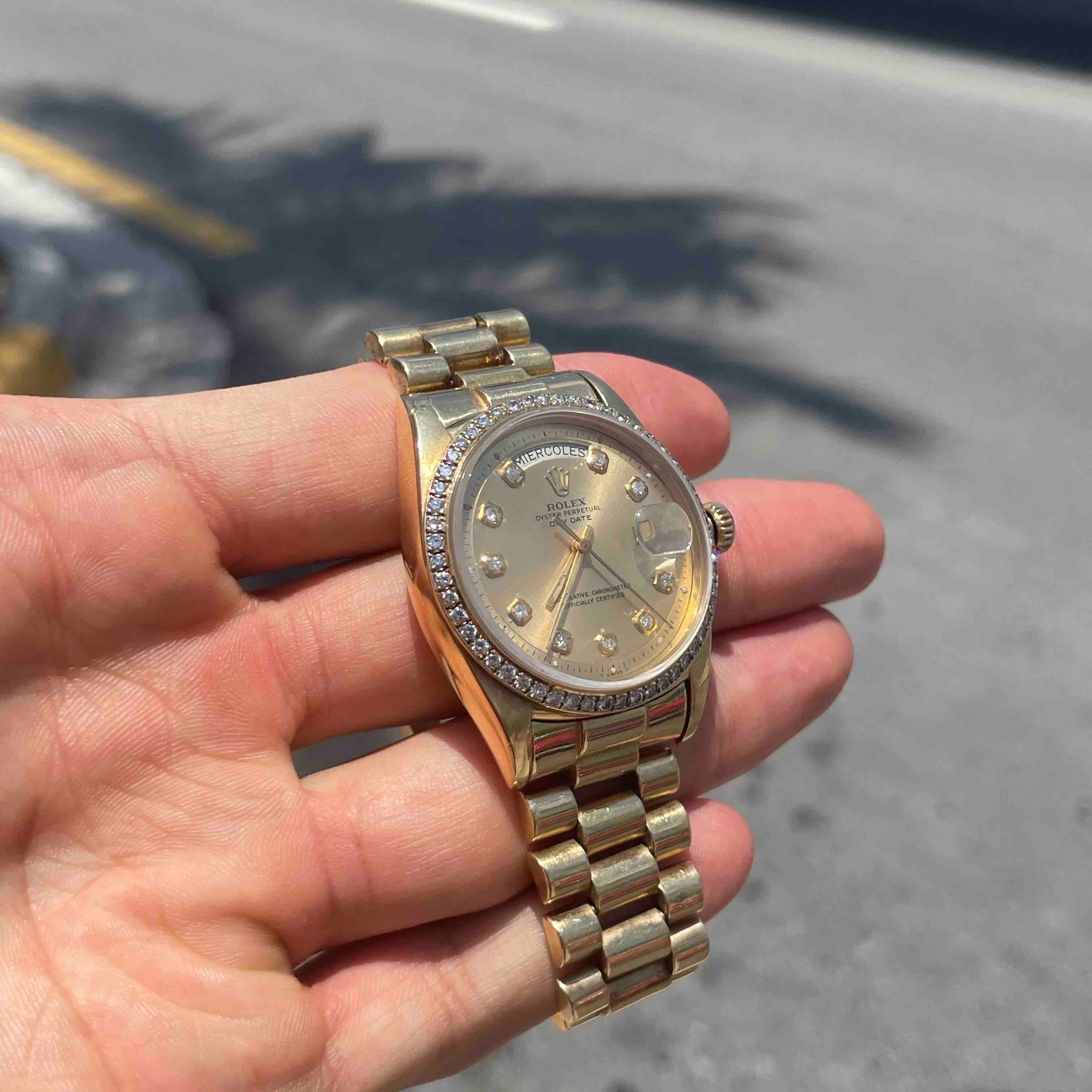 Rolex iced clearance out day date