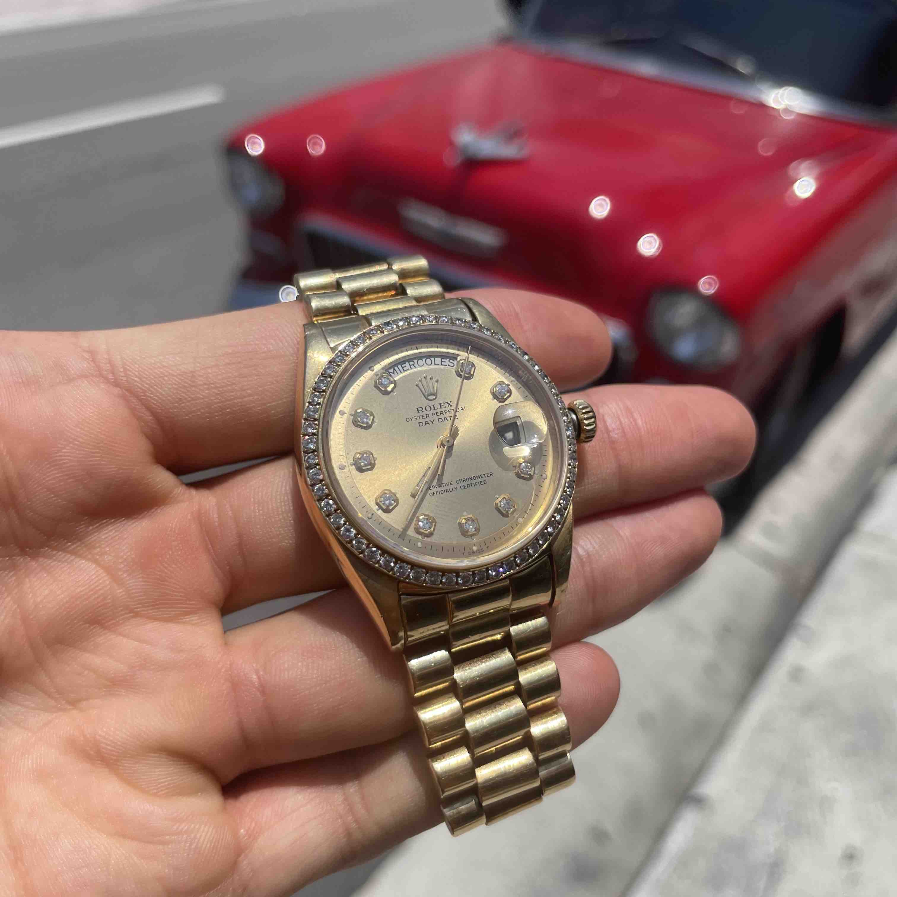 Rolex gold iced on sale out