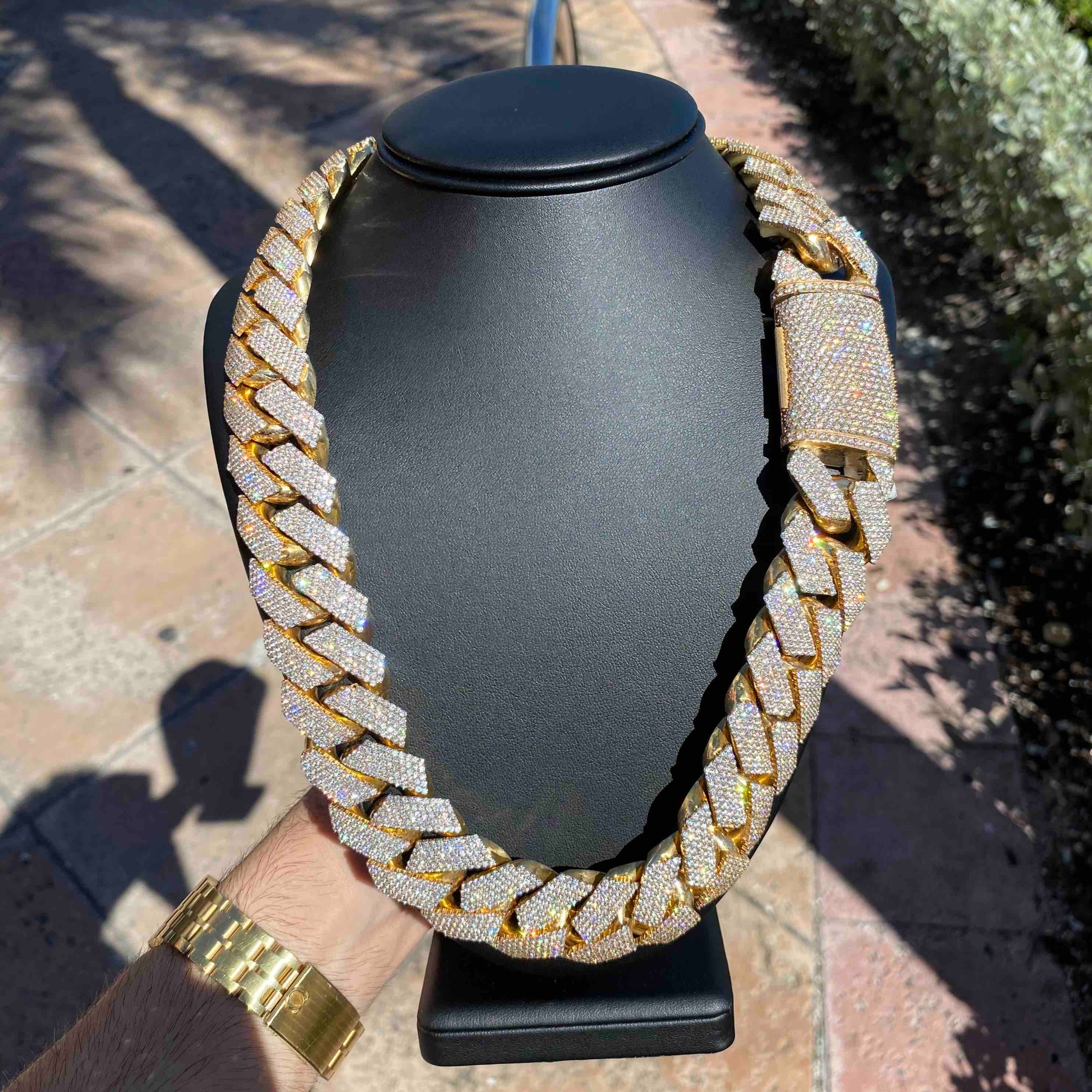 14k Heavy Kilo Bust Down Cuban Link Chain | 1200 G 90 CT