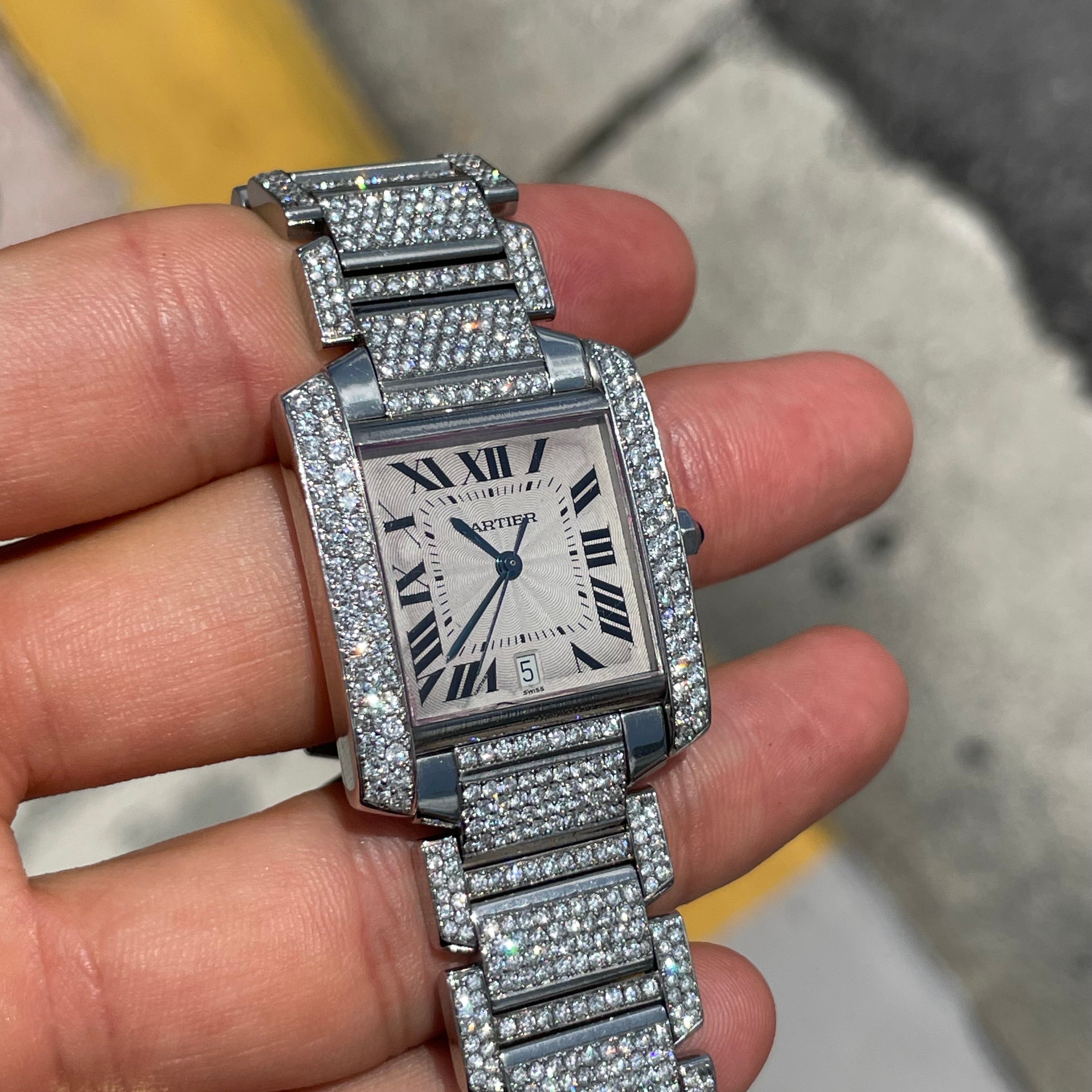 34mm  Iced Out Watch
