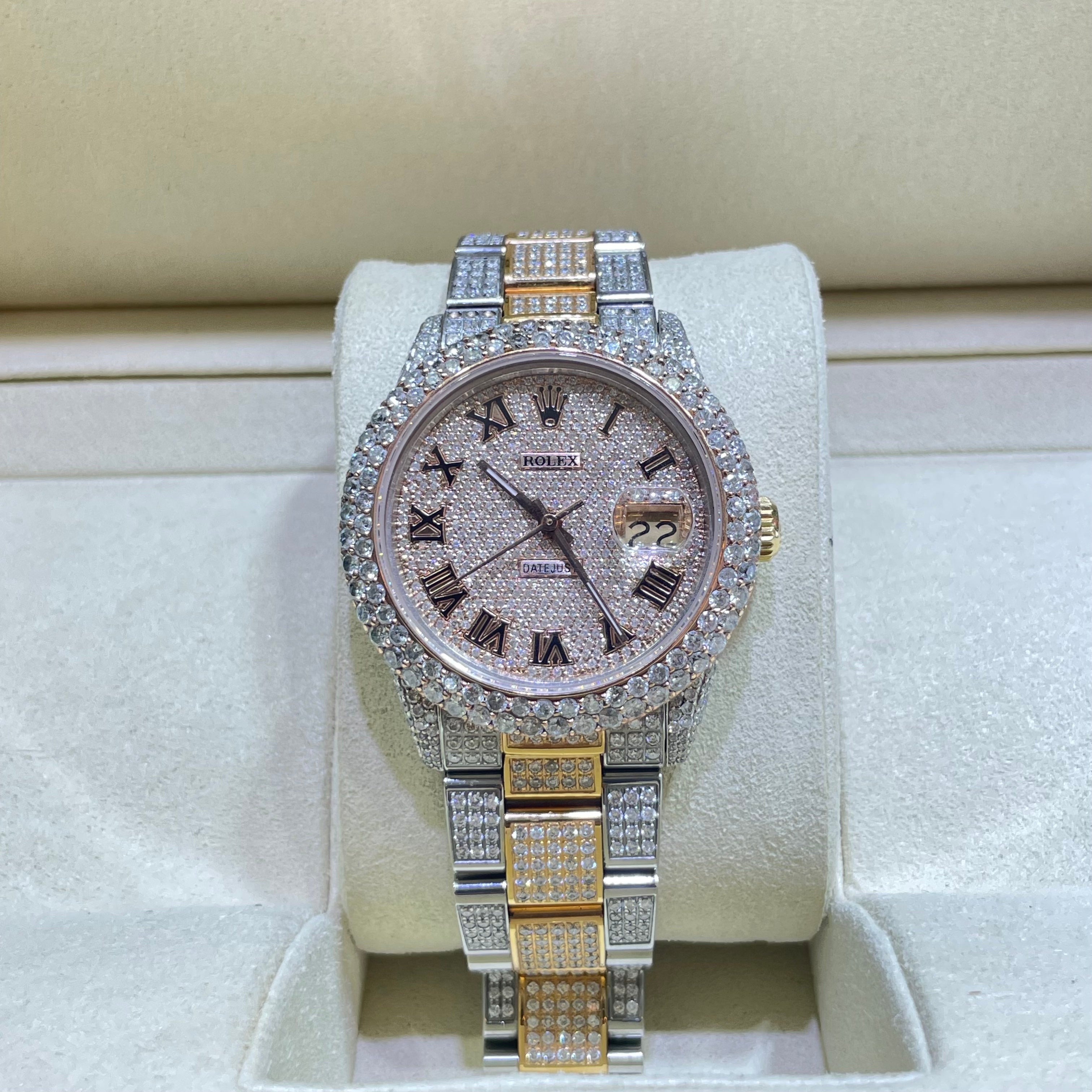 Price of clearance iced out rolex