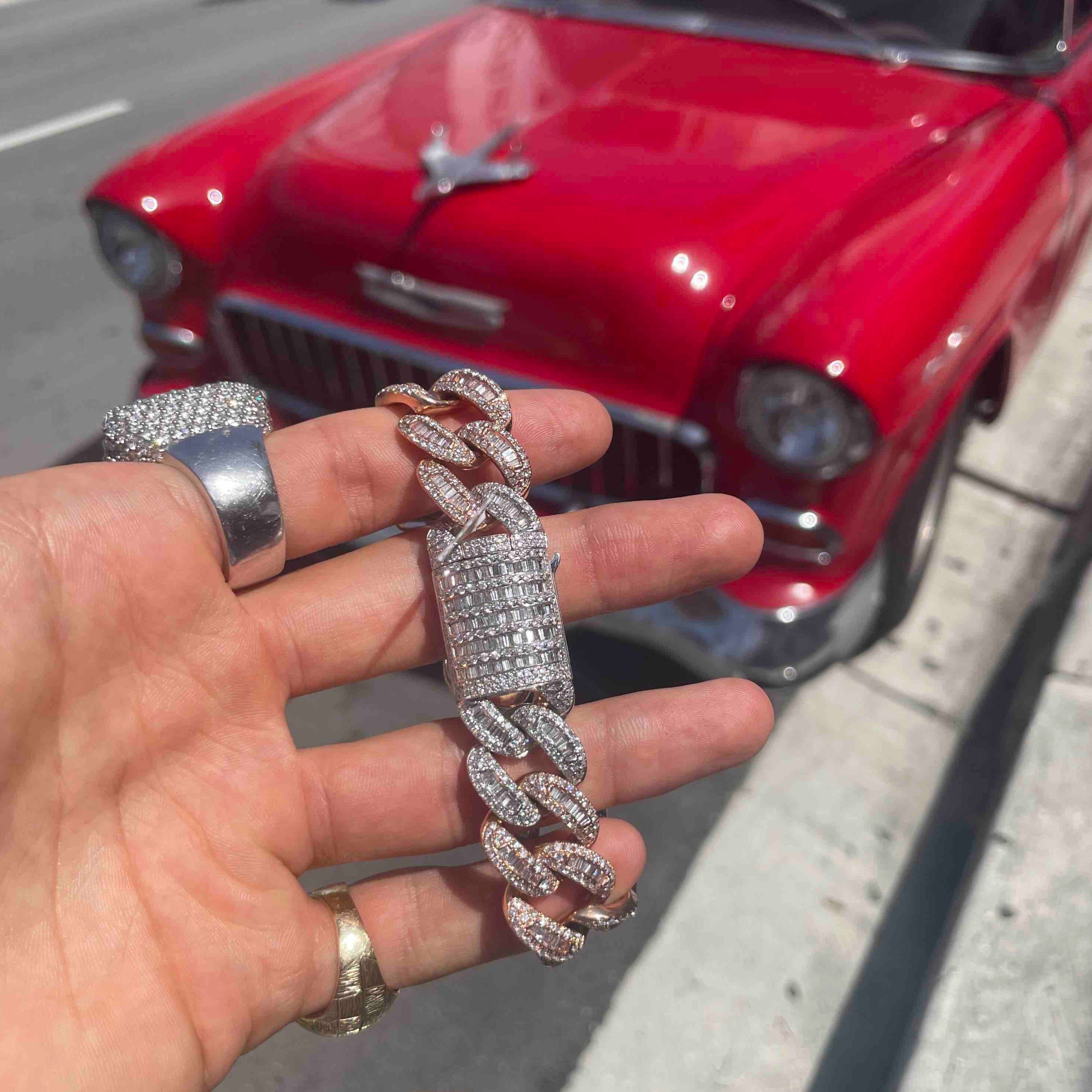 Luxury 12mm Iced Out Cuban Link Chain Bracelet — Kirijewels.com