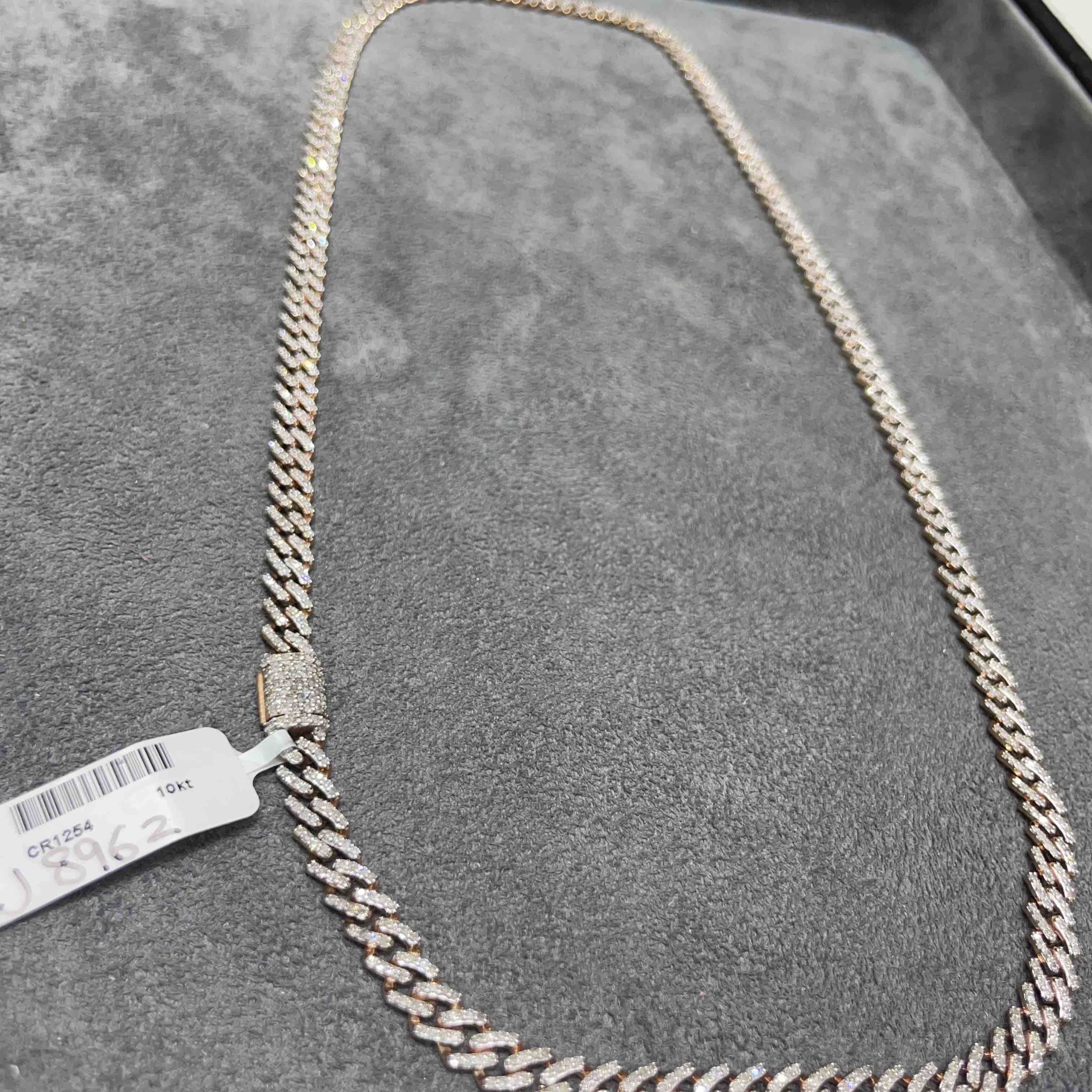 Hotsell 14K Rose Gold Finish Road Runna Pendant - 24inch x 5mm Cuban Chain.