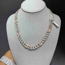  14k Bust Down Mariner Cuban Chain Rose 163 Grams | 19 ct | Two Tone