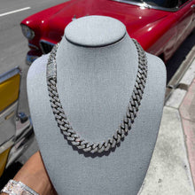  10k ICED MIAMI CUBAN LINK 24cts.t.w. VS1 Diamonds | White Gold | "Iced Bust Down" Chain