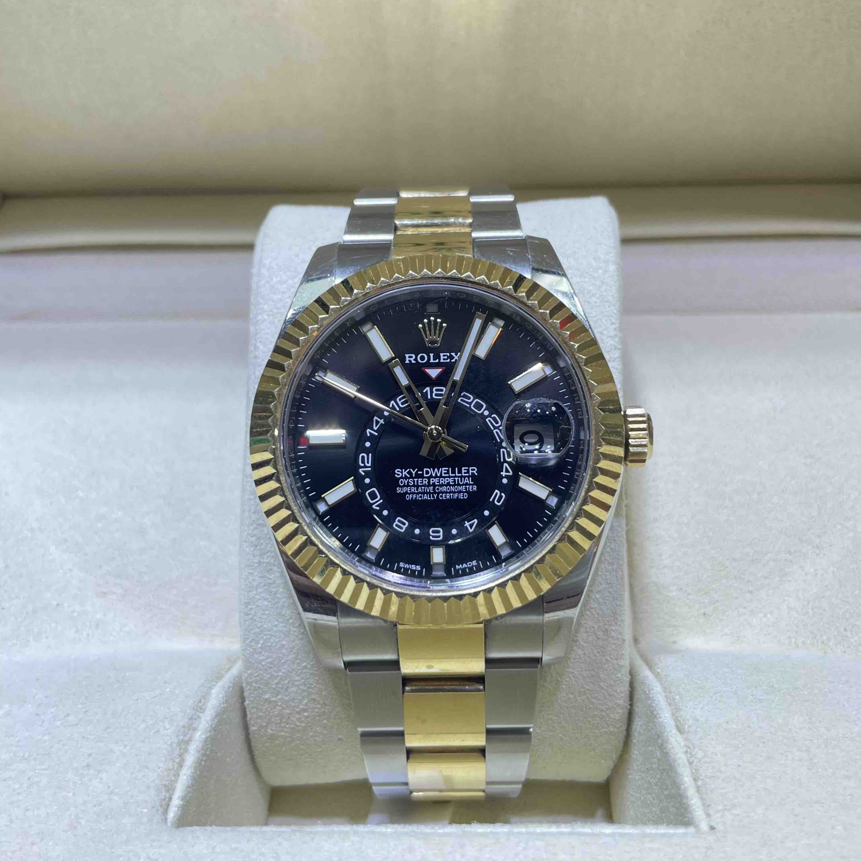 42mm Two Tone Rolex Sky Dweller 336933