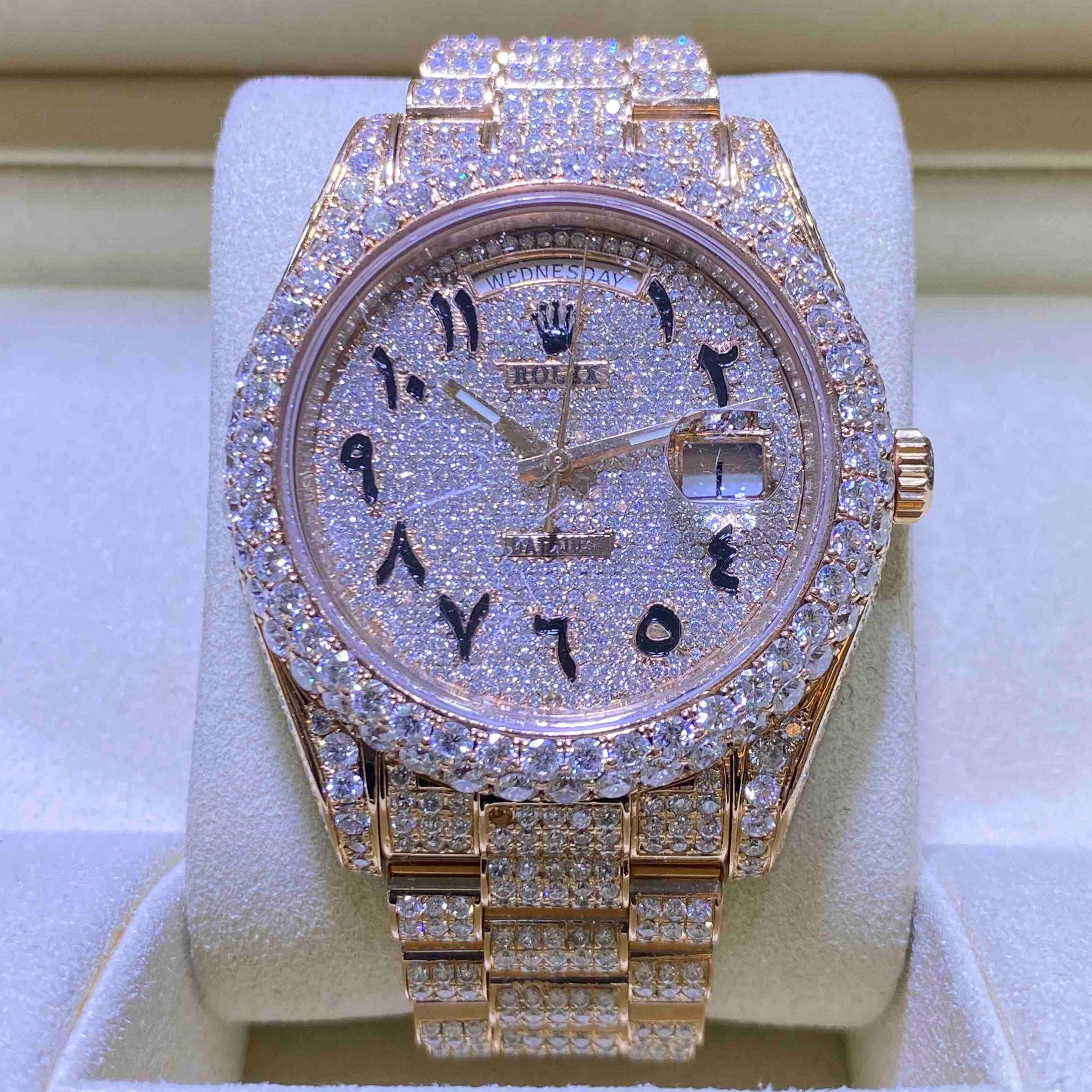 Iced out outlet rolex png