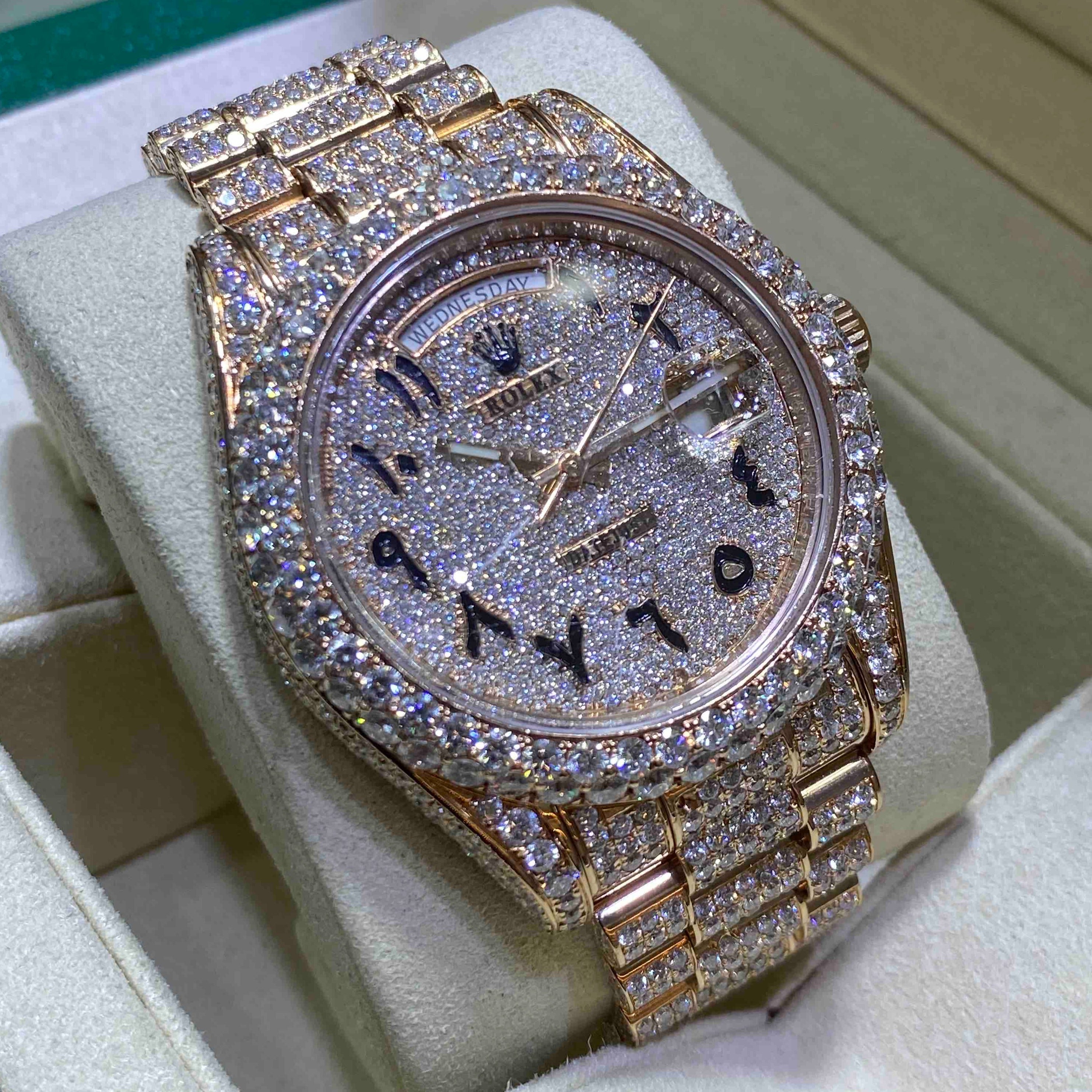 Rolex day date iced out hot sale