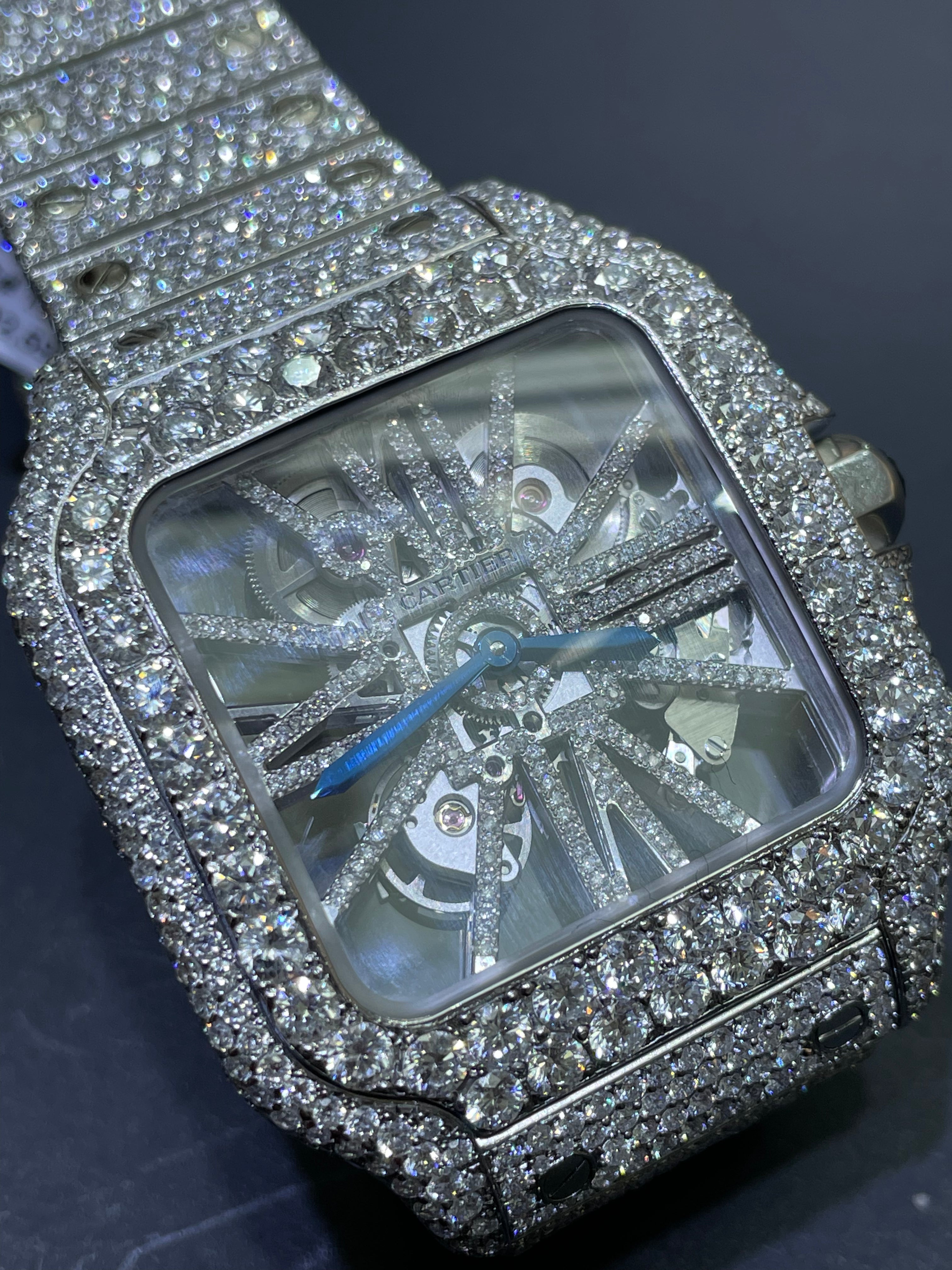 Iced Out Cartier Skeleton