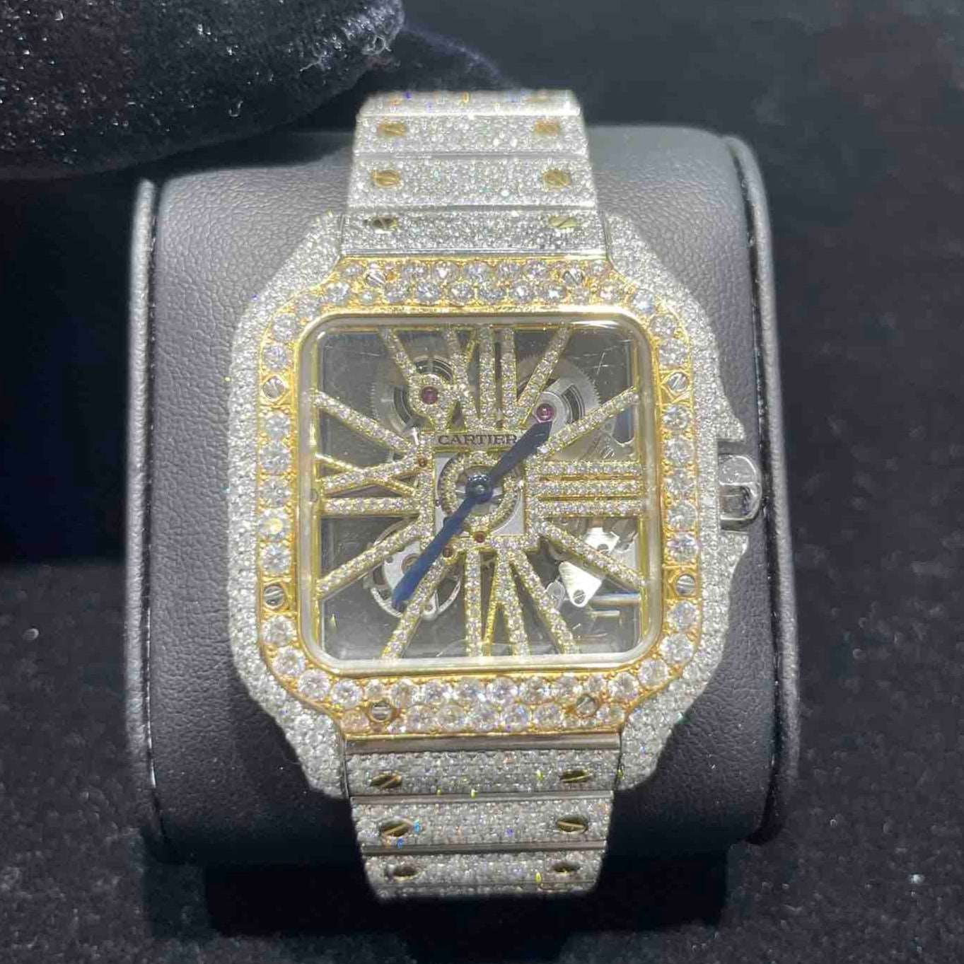 Skeleton Cartier Bust Down Watch VVS