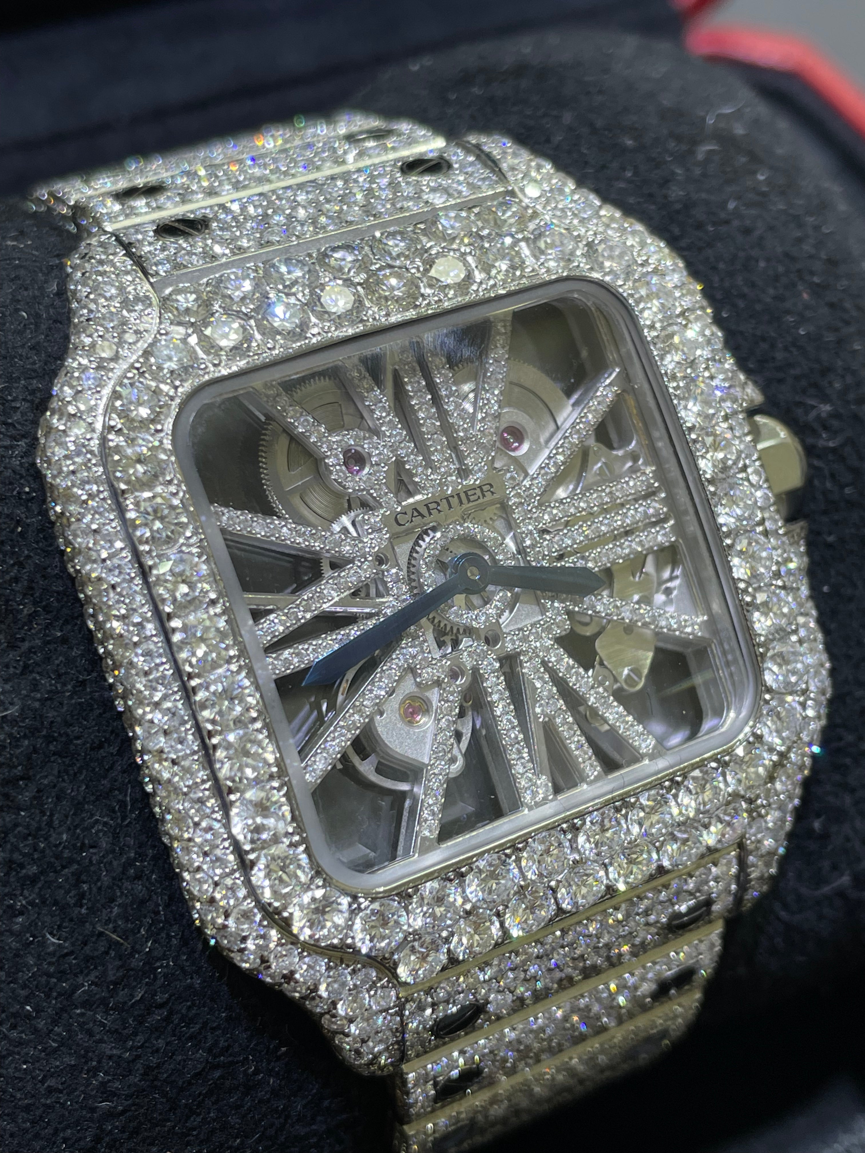 Iced Out Cartier Skeleton