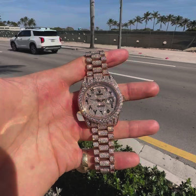 iced out rolex 41mm