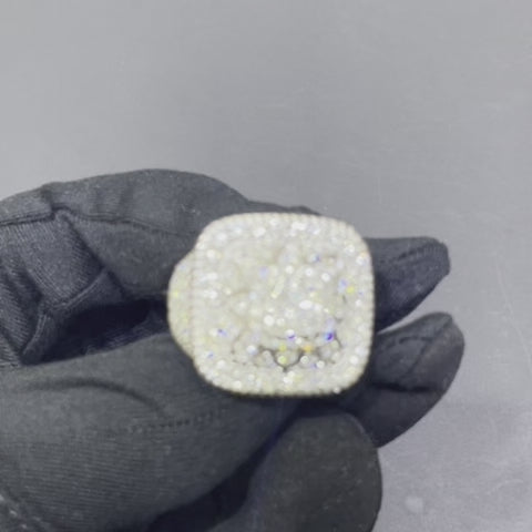 White Gold Iced Out Ring