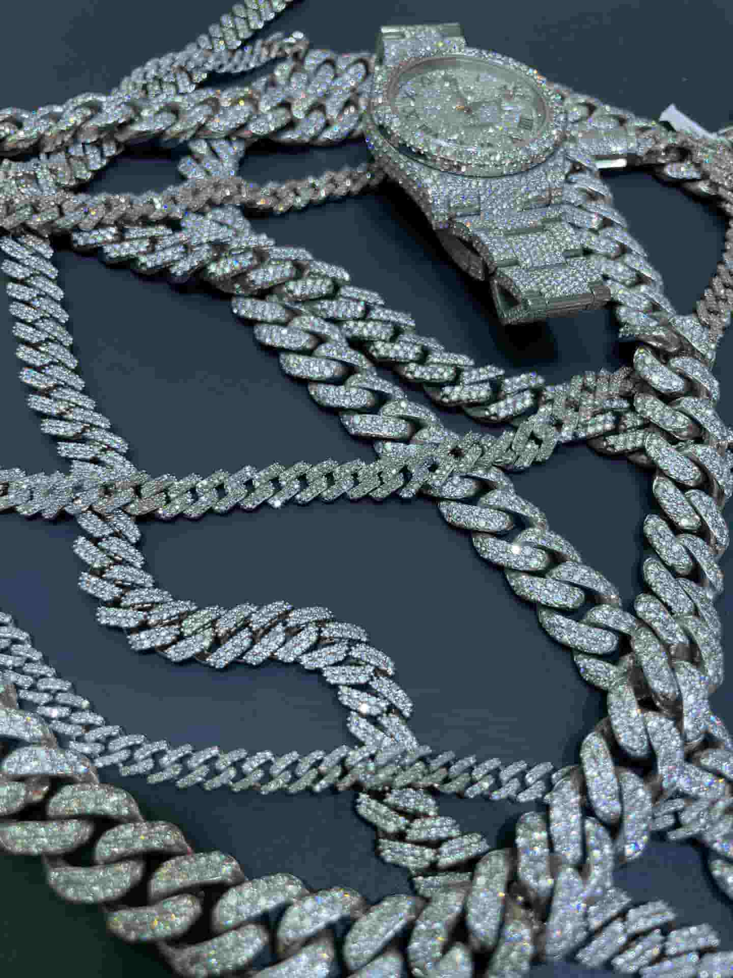 10k Iced Out Cuban Chain 