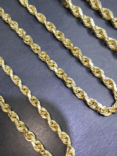 14k solid rope 4.5mm,42.9 grams,24 inches