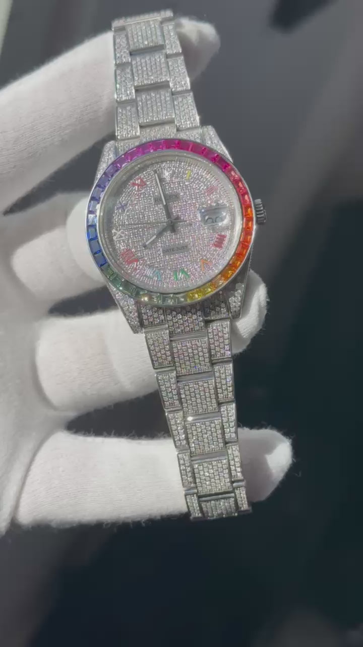 Pink face rolex online bust down