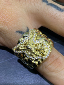  new 10k angel michael ring 9grams