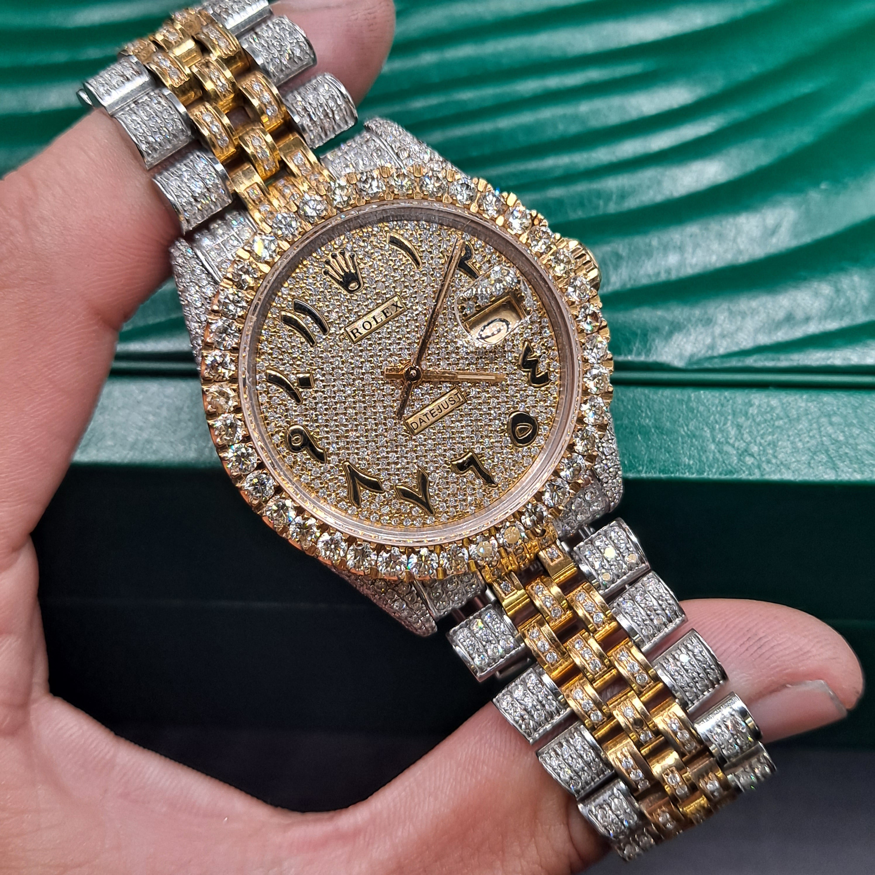 Fully hot sale iced rolex