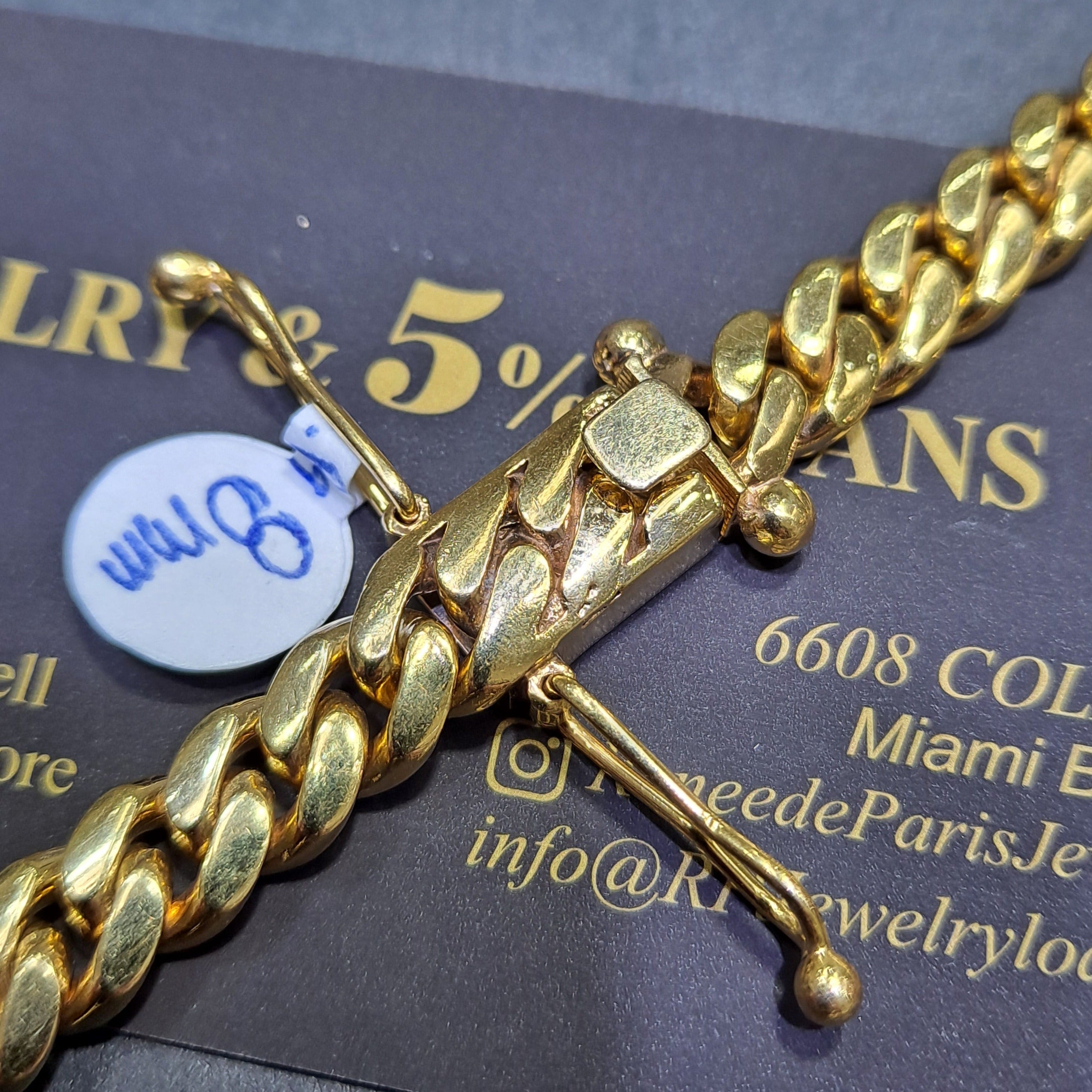 new 10k miami cuban link 8mm,116 grams ,26inches