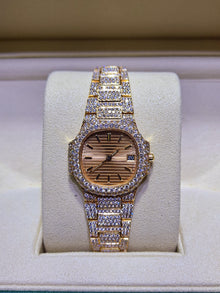  patek phillippe 27mm ladies watch #4700 all original 12ctst.w.vvs1 dia