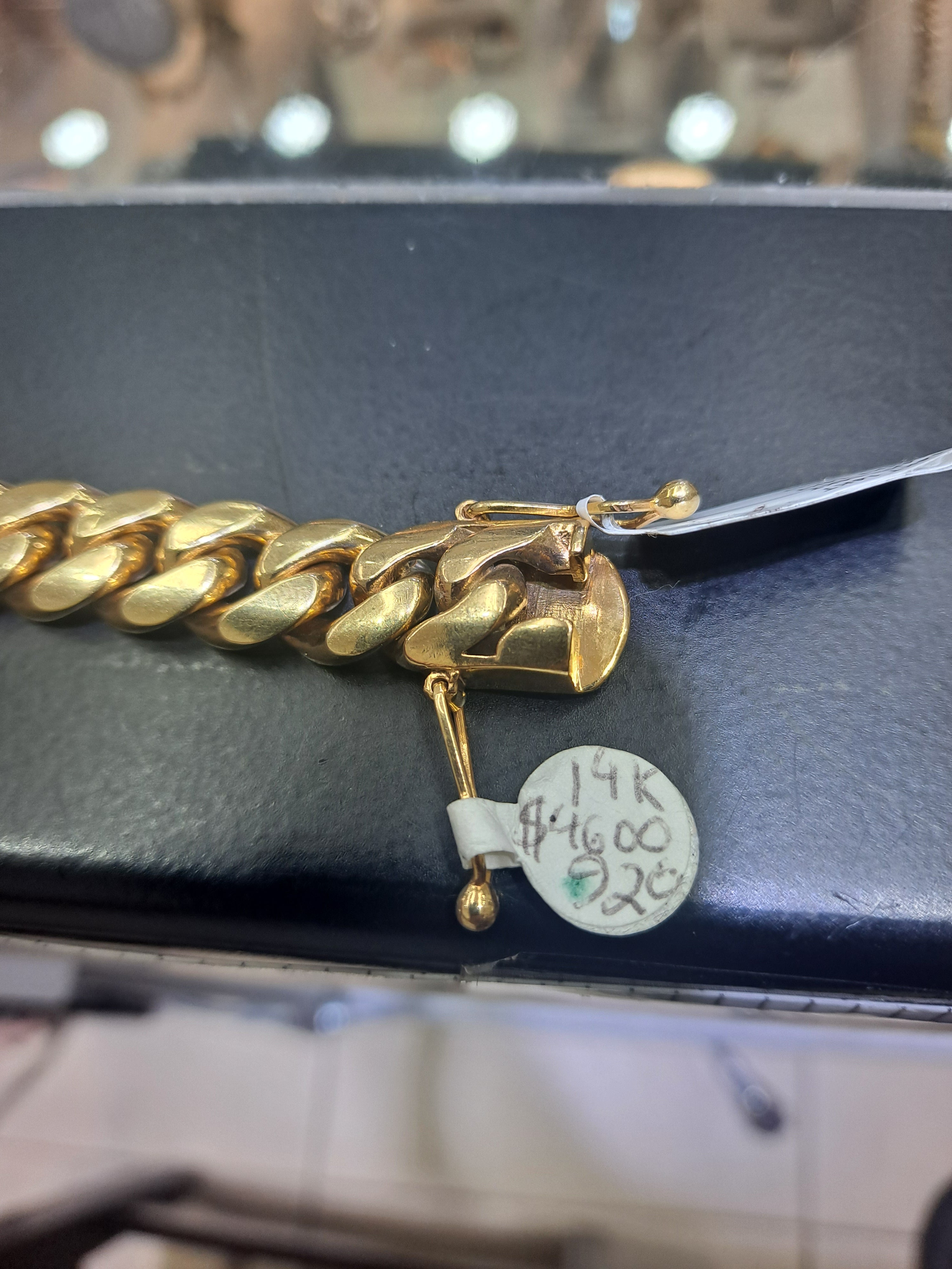 new 14k solid hand made 11mm 92 gram miami cuban bracelet