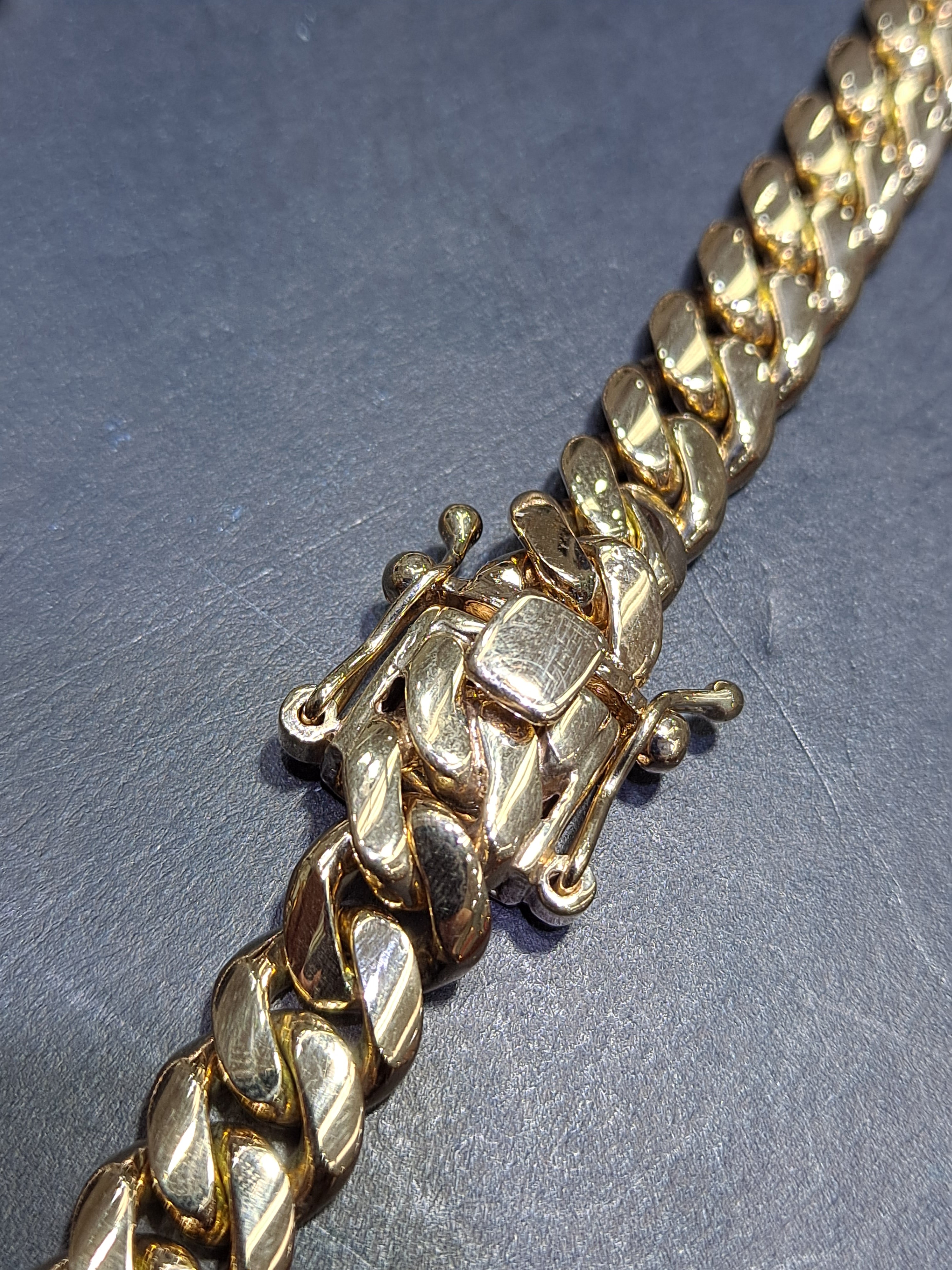 new handmade solid miami cuban link chain 10mm,154 grams,24inches best price online
