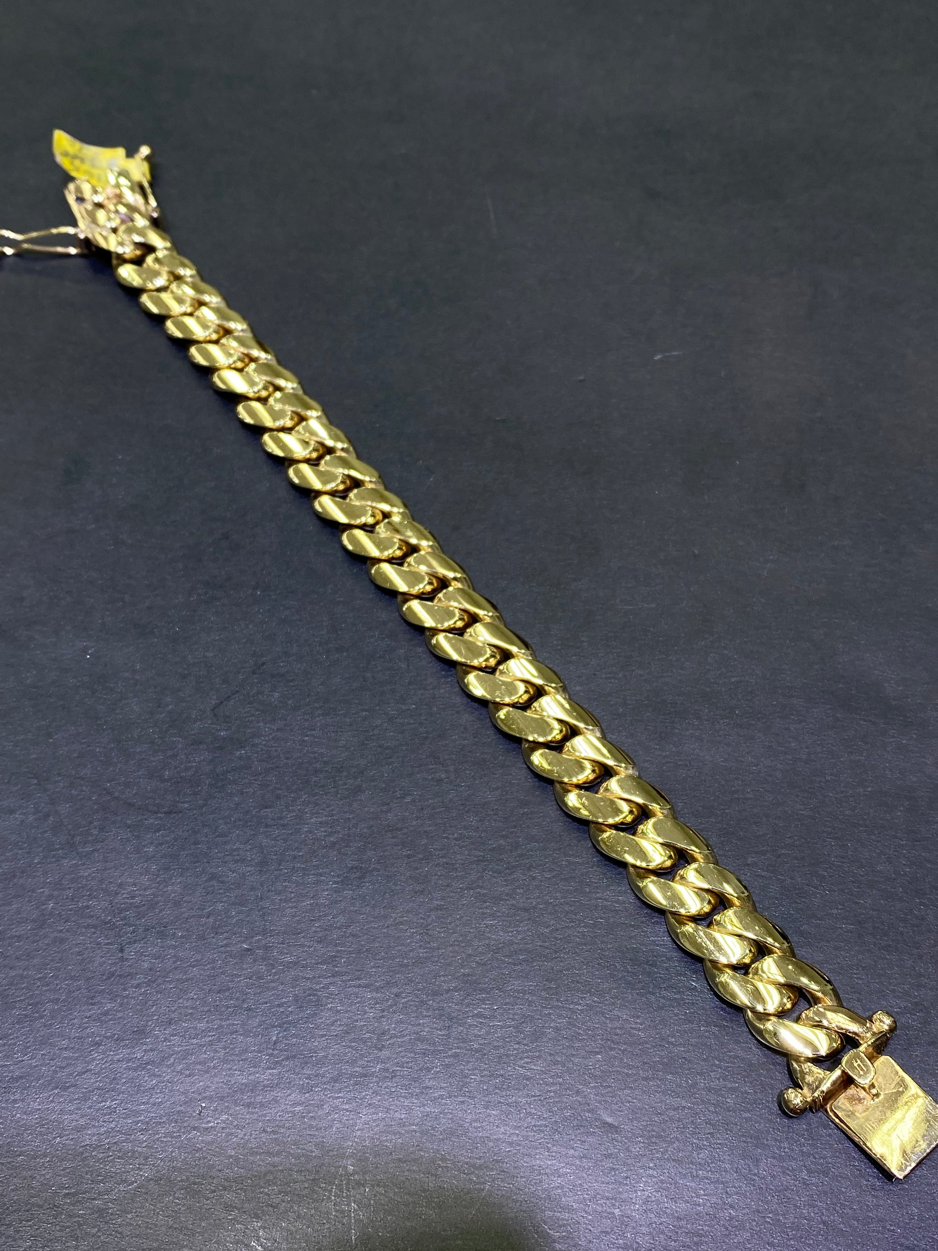 new 10k handmade solid miami cuban link bracelet