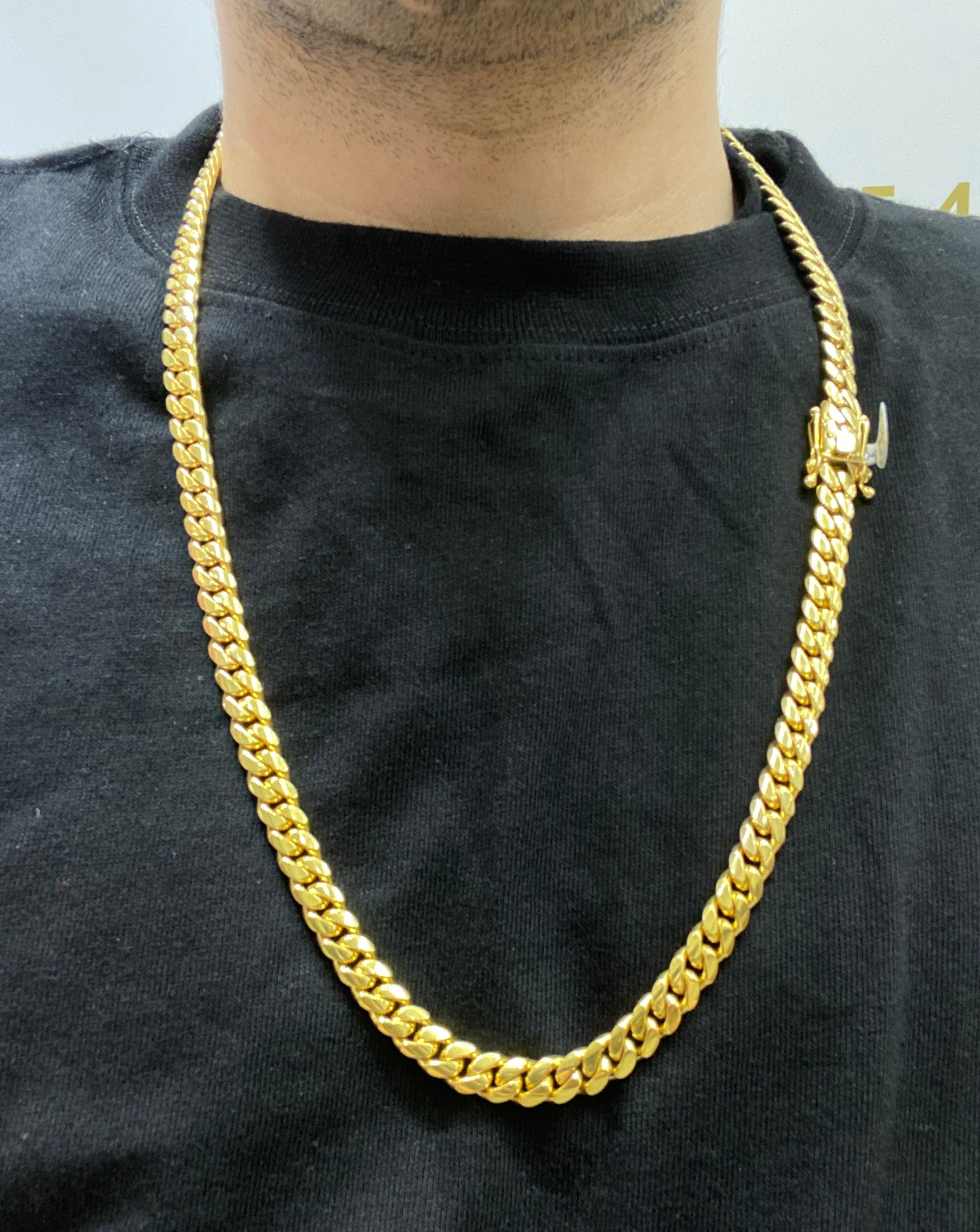new 10k solid miami cuban link  8.5 millimeters