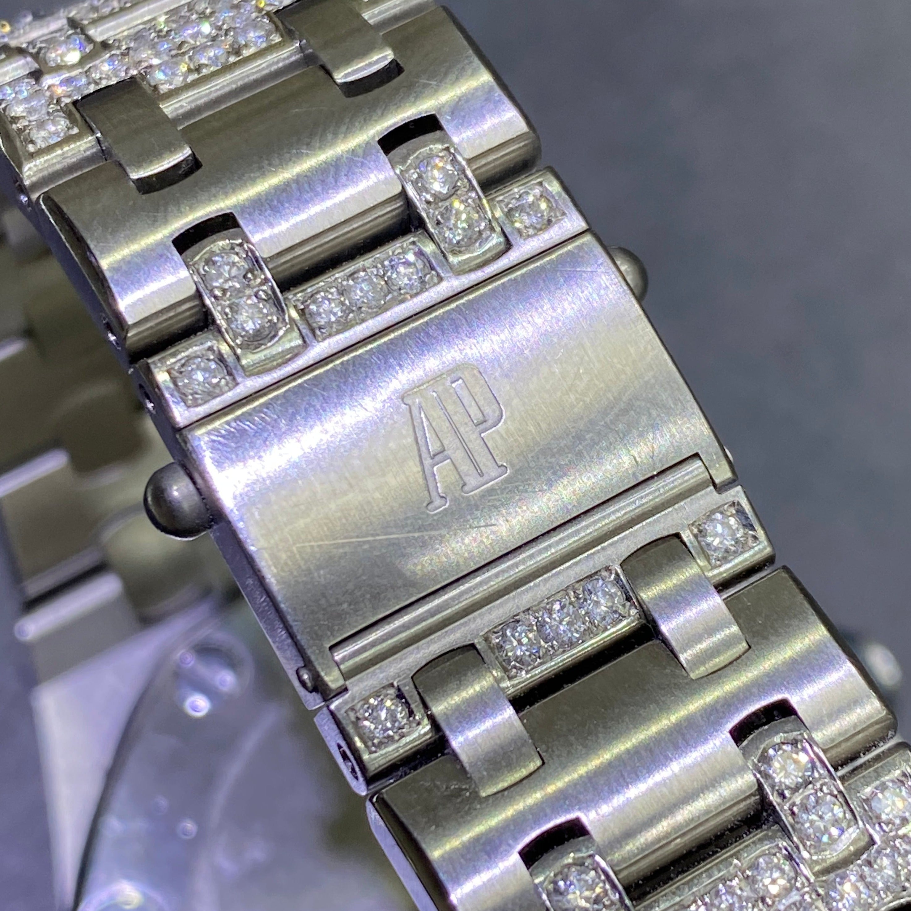 43mm Audemars Piguet “AP” Fully Iced Bust Down Watch 30 carats Vs1