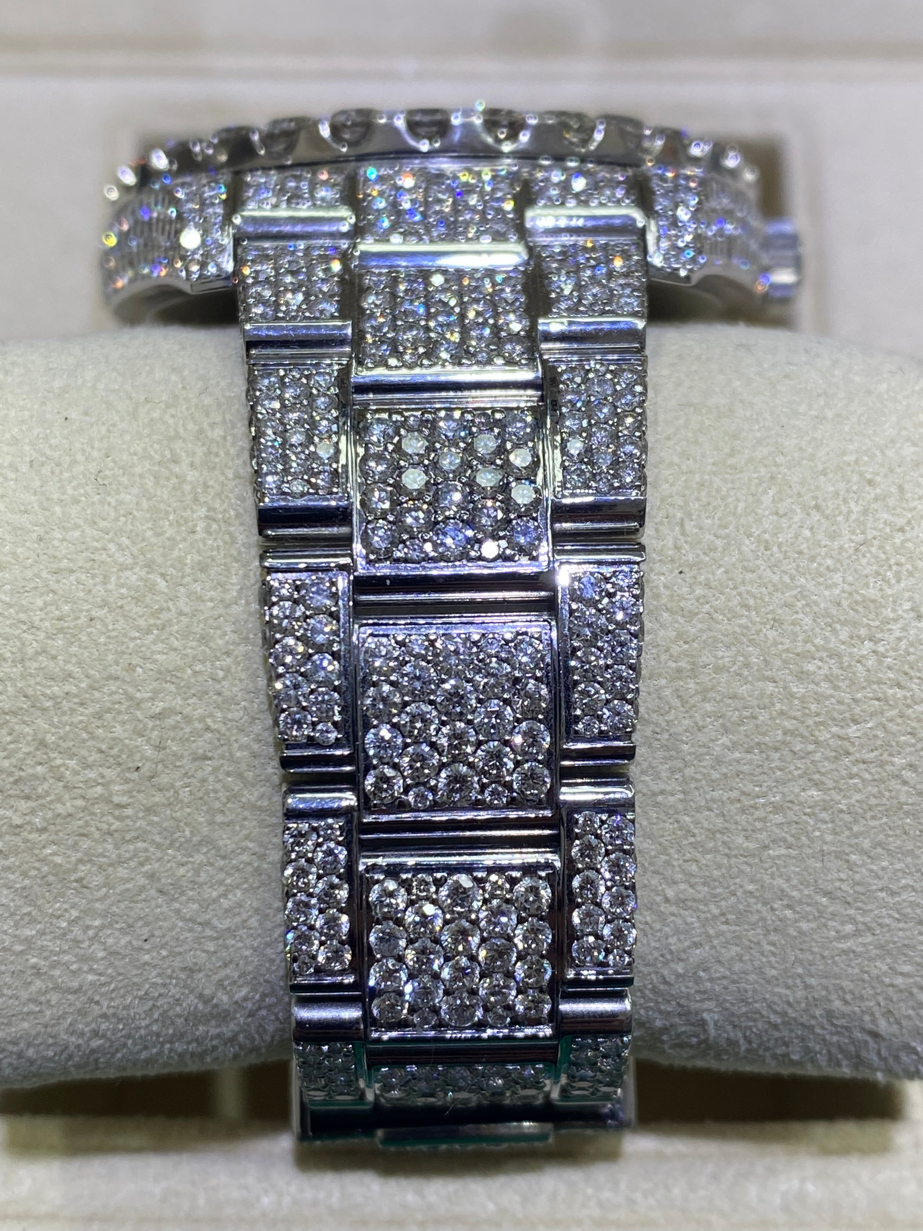 41mm BUST DOWN ROLEX AVALANCHE VVS 2024 NATURAL DIAMONDS 30 cts