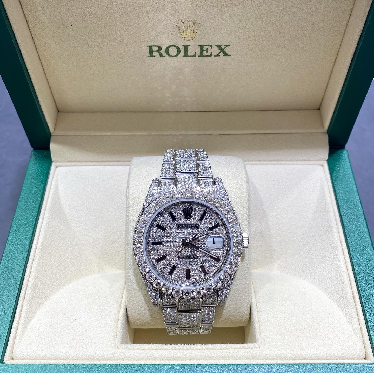 Rolex with clearance vvs diamonds